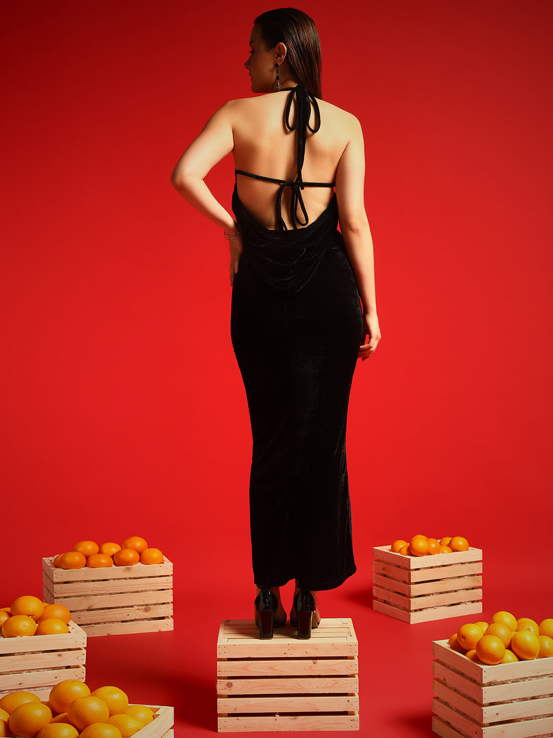 TANDUL  Women Bodycon Black Dress