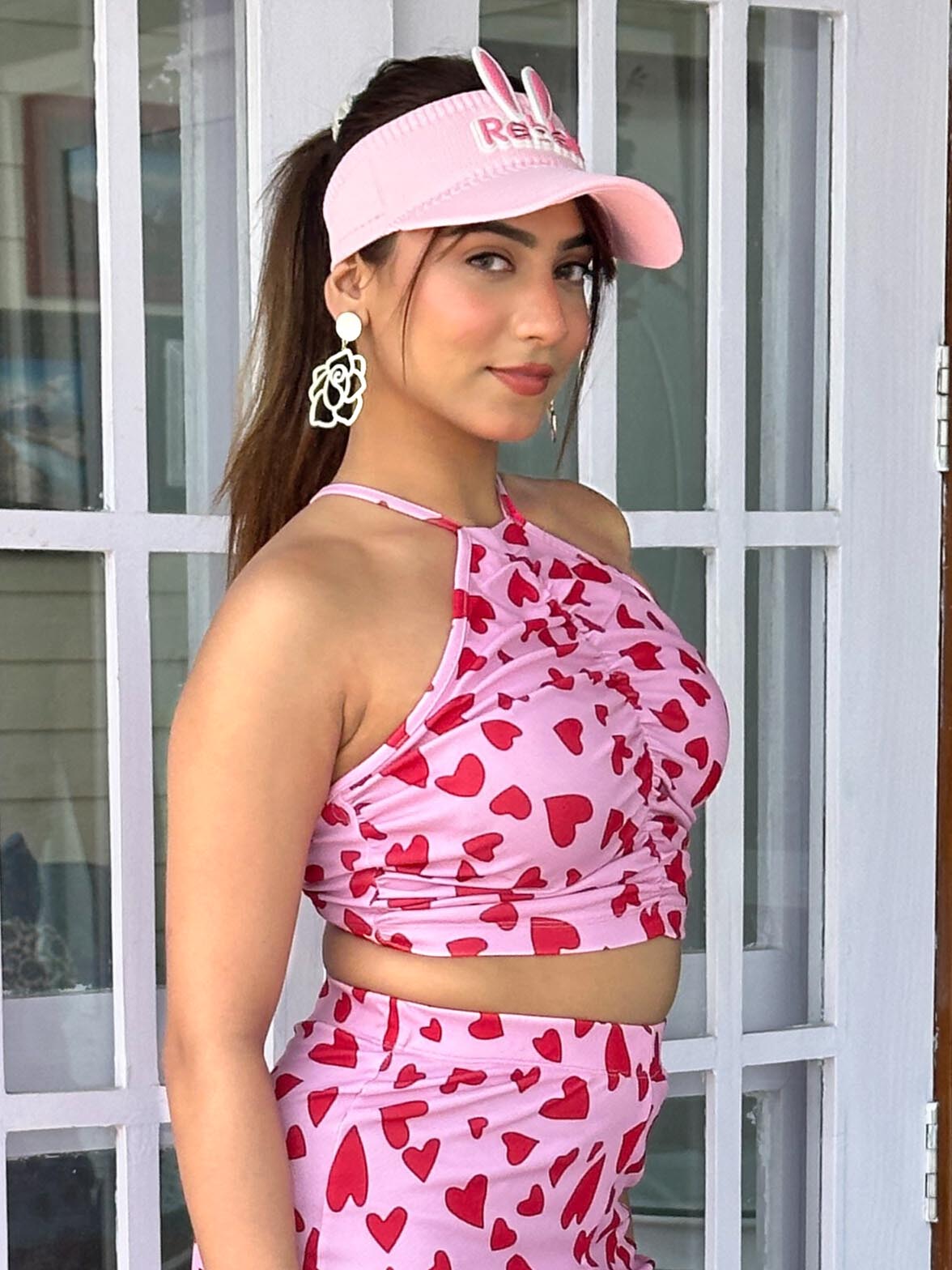 TANDUL Women Pink Heart Printed Top