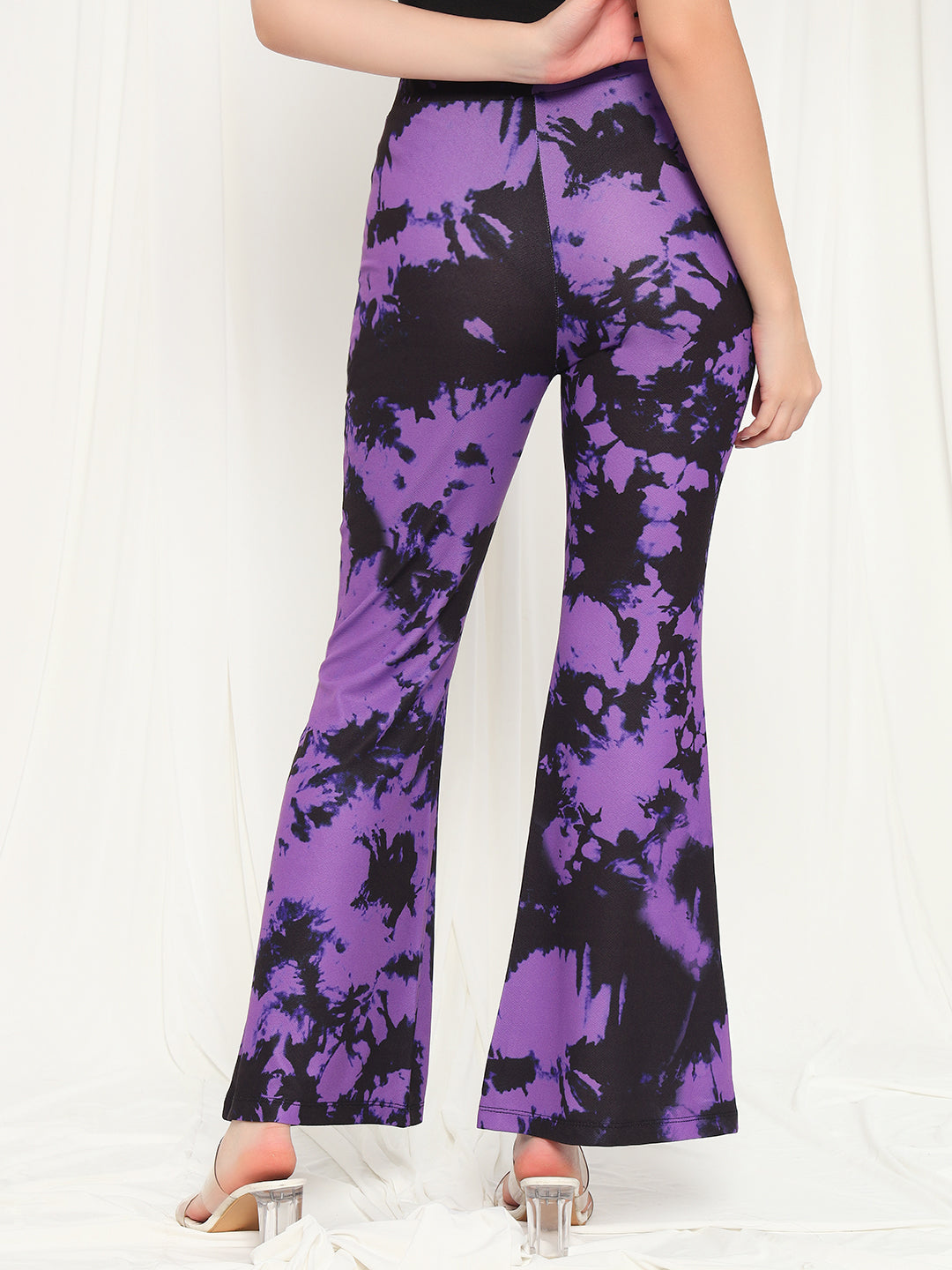 TANDUL  Women Regular Fit Purple Lycra Blend Trousers