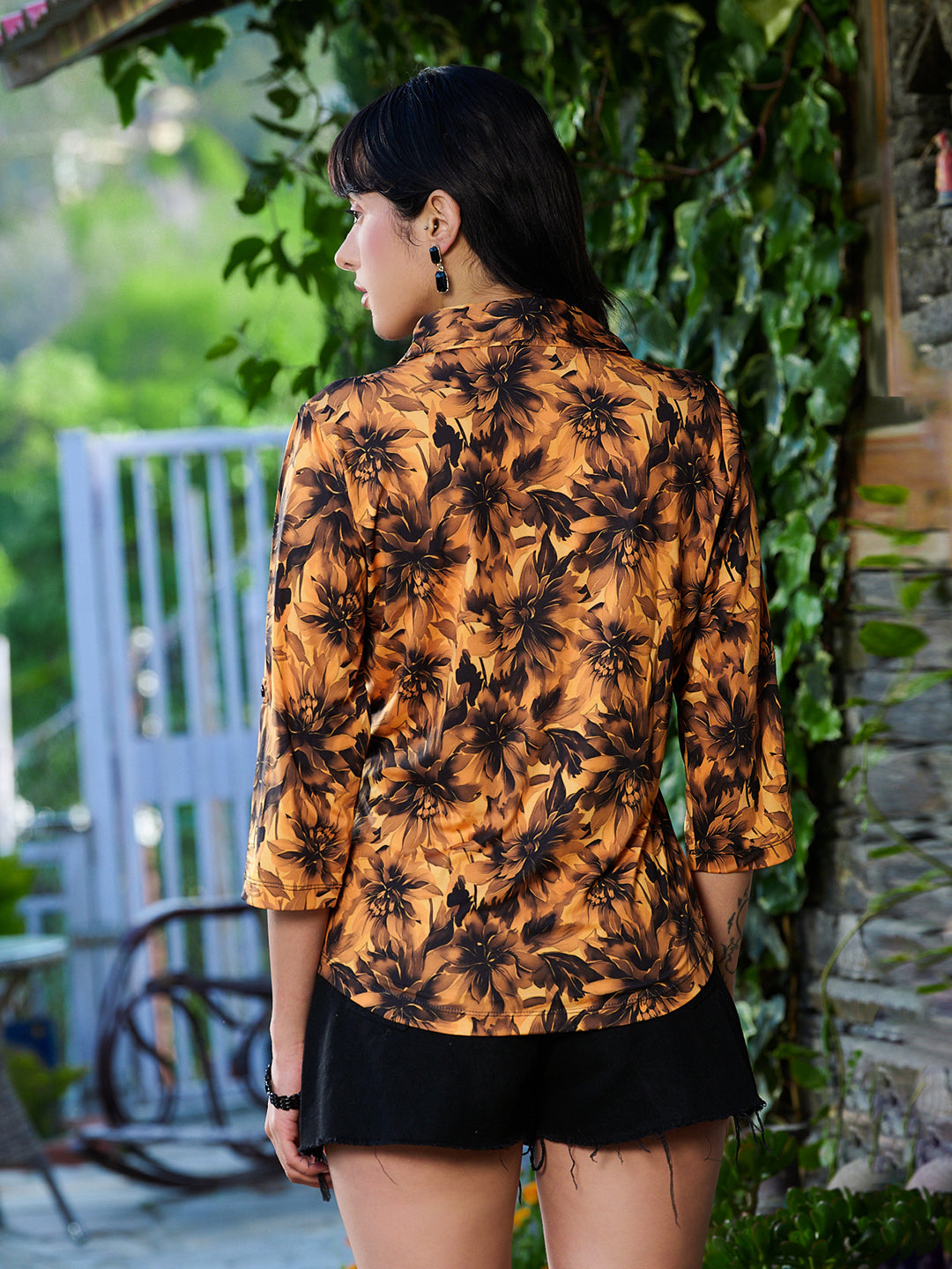 TANDUL Women Sunflower Printed Shirt