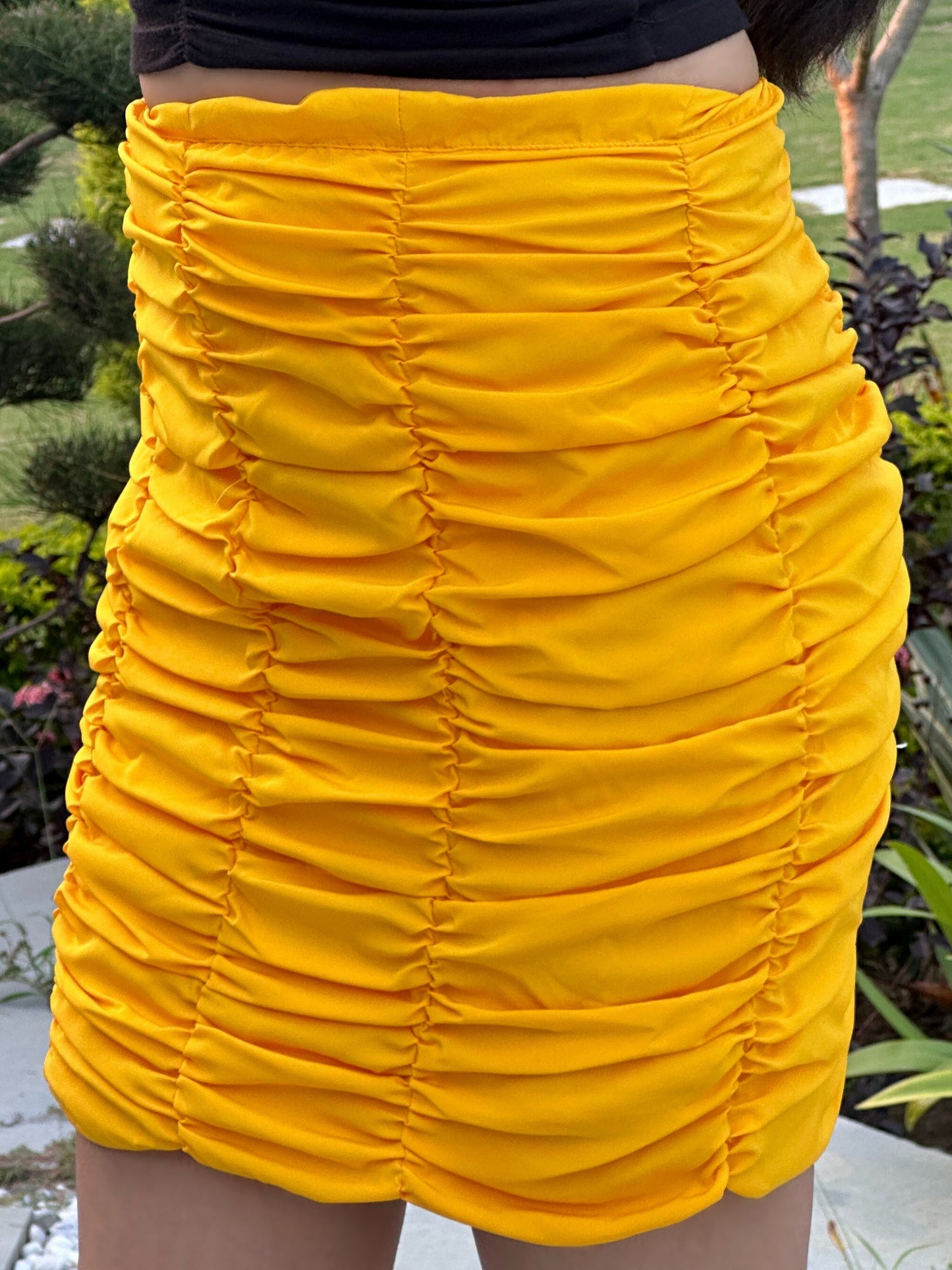 TANDUL Women Stunning Yellow Skirt