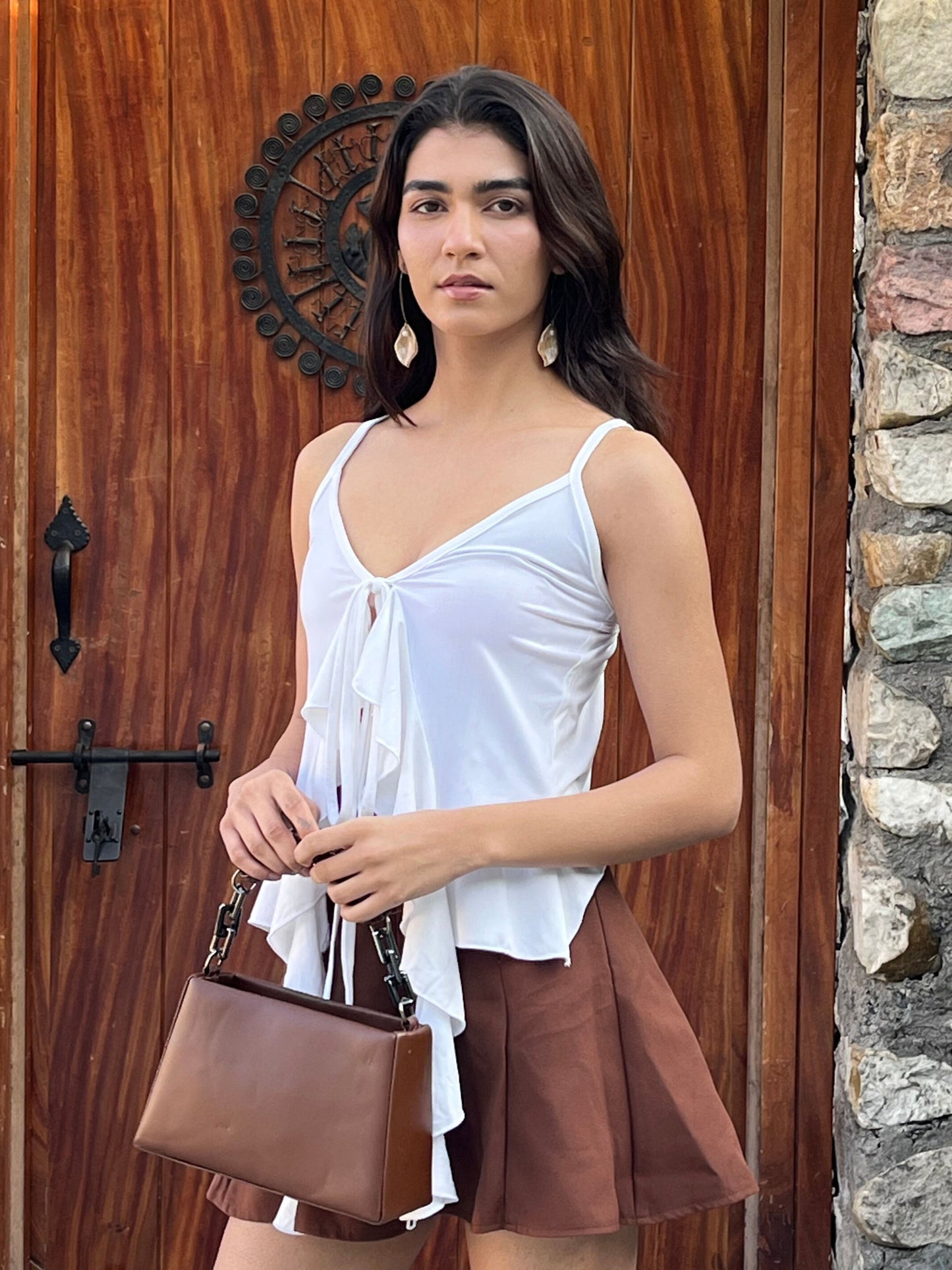 TANDUL Women Stunning Chic White Top