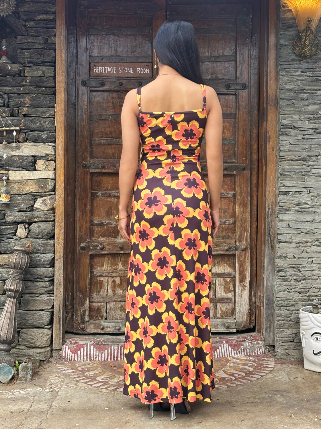 TANDUL Women's Vibrant Floral Printed Dress