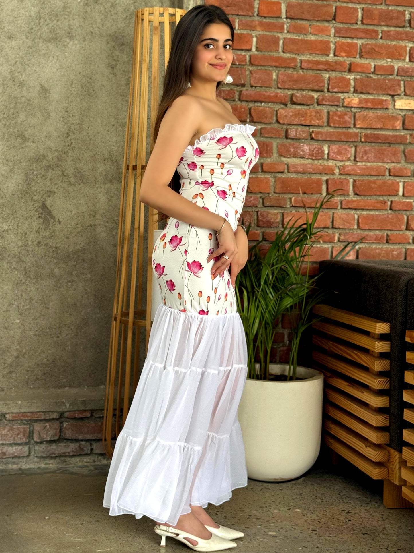 TANDUL Women Pink Flower Printed Dress