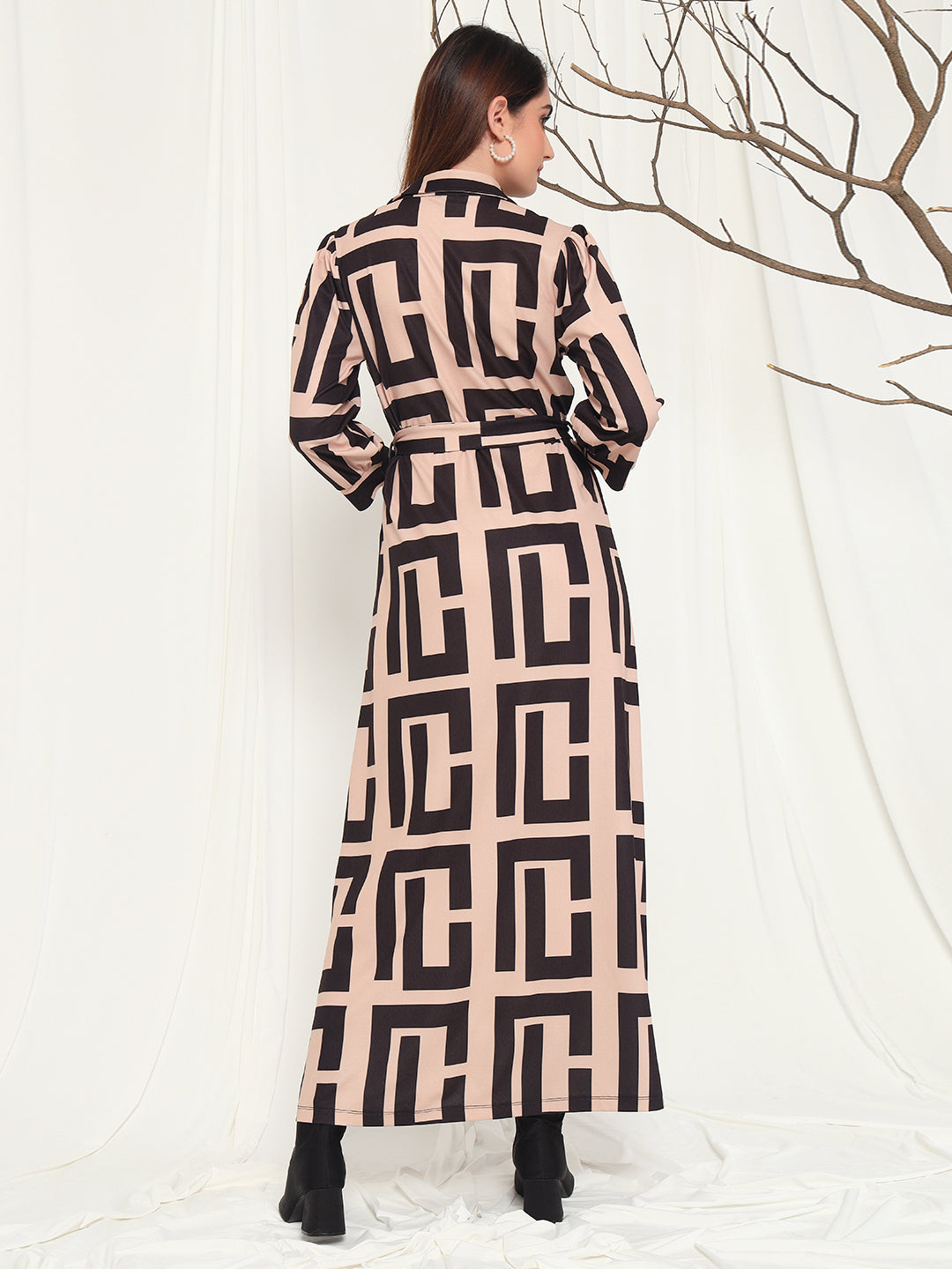 TANDUL  Women Gown Brown Dress