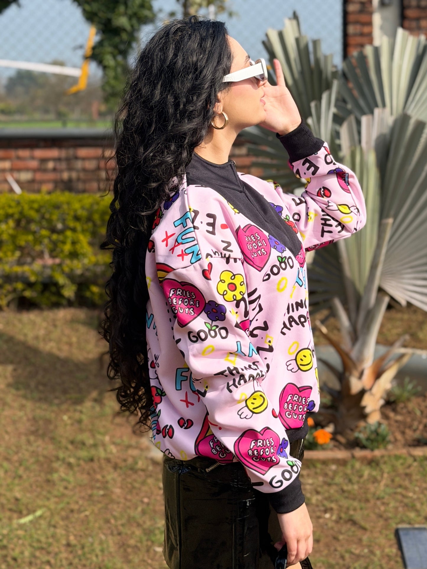 TANDUL Women Vibrant Multicolor Printed Sweatshirt