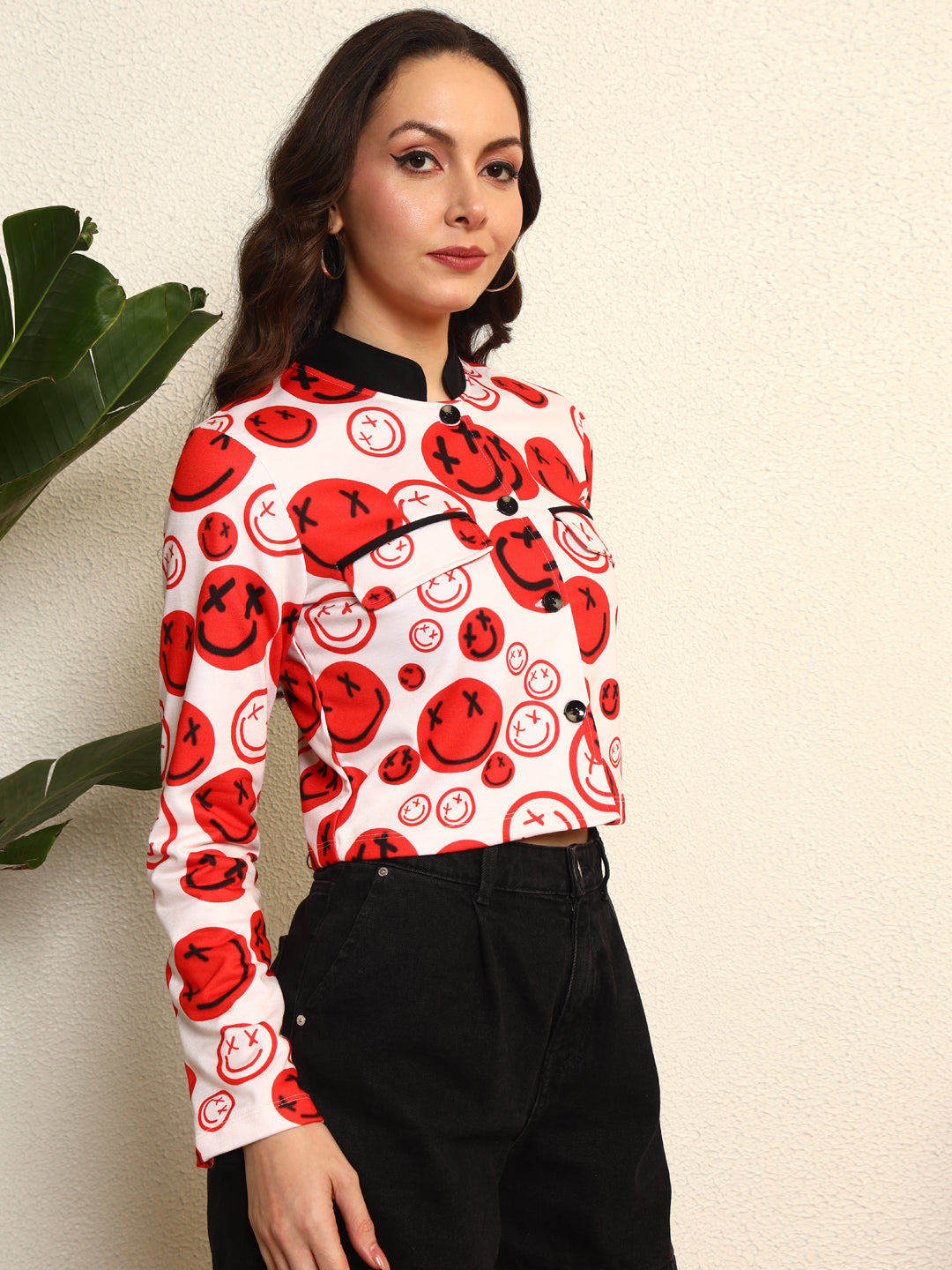 TANDUL Women Smile Printed Jacket