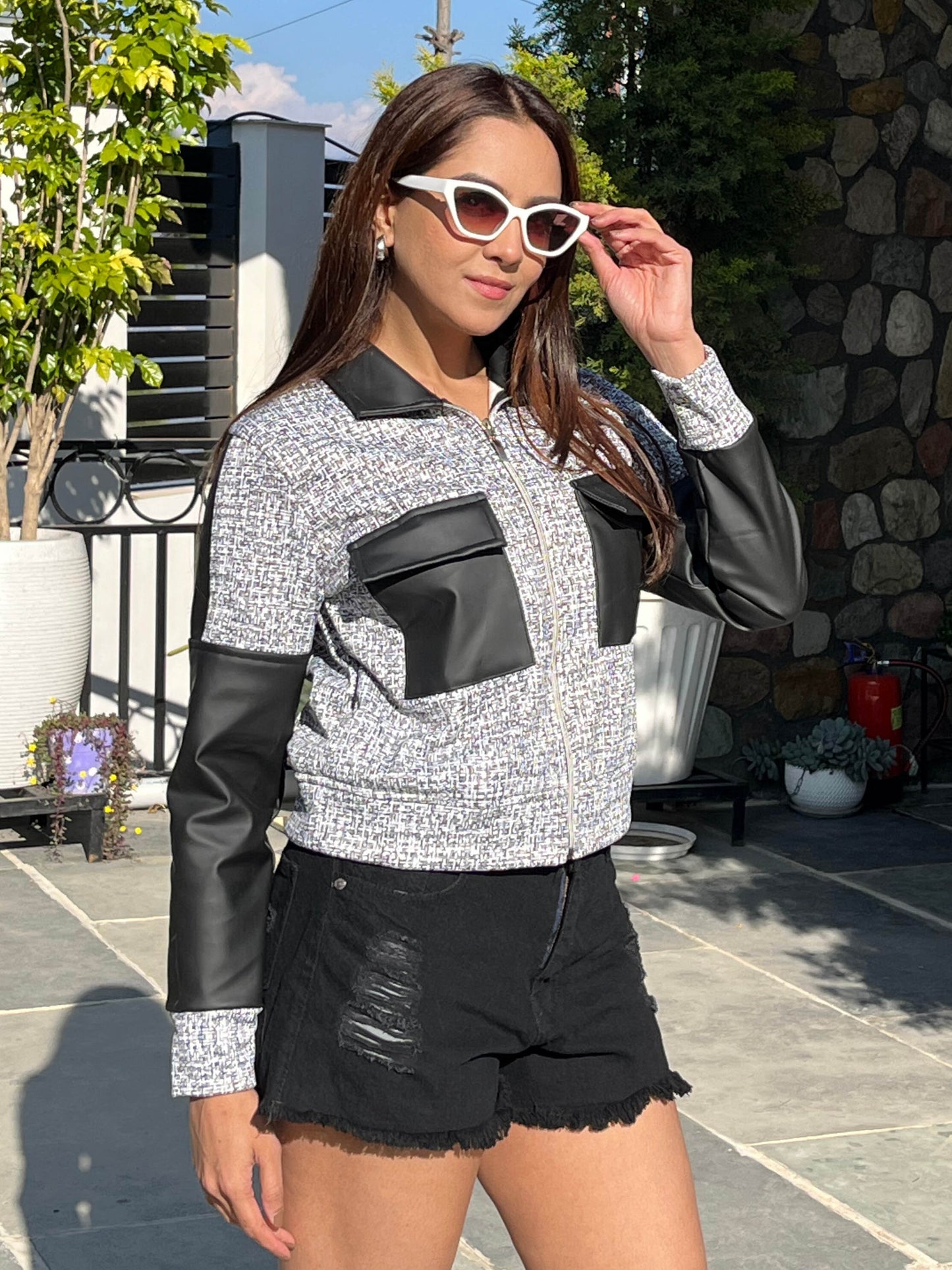 TANDUL Women Striking Fleece Jacket