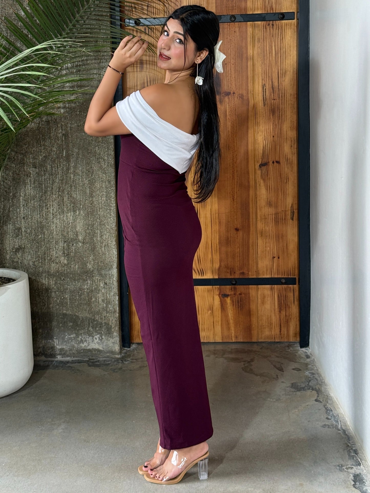 TANDUL Women Stunning Off-shoulder Dress