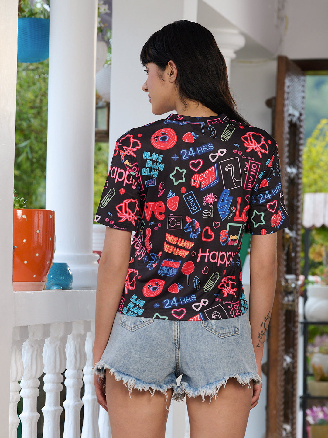 TANDUL Women Printed T-shirt