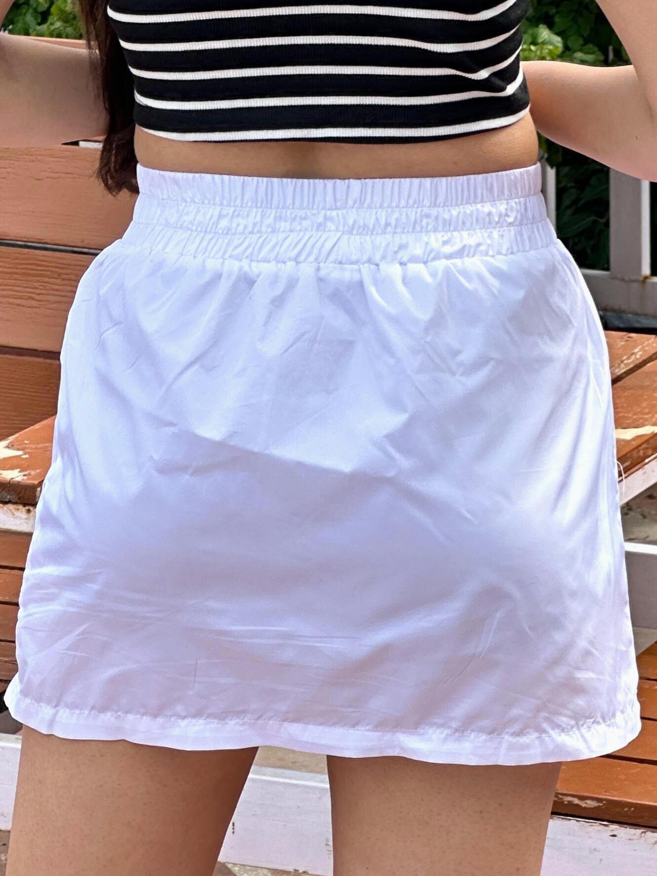 TANDUL Women White Solid Mini Skirt