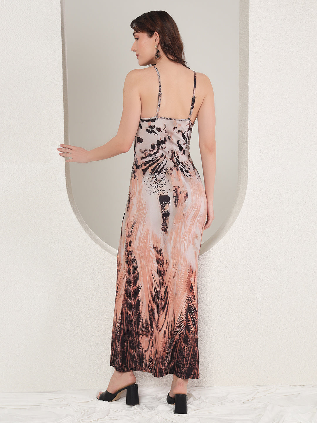 TANDUL  Women Bodycon Beige Dress