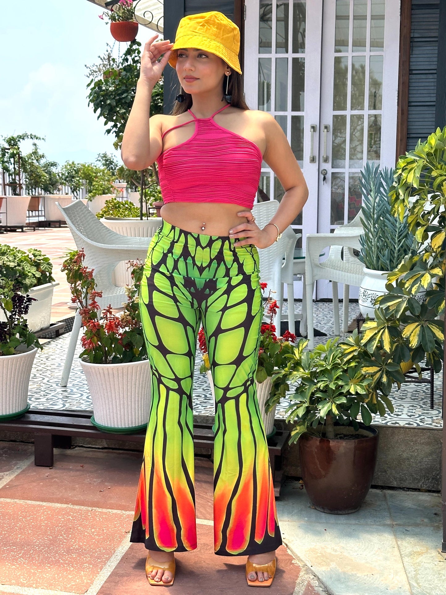 TANDUL Women Butterfly Printed Flared Trouser