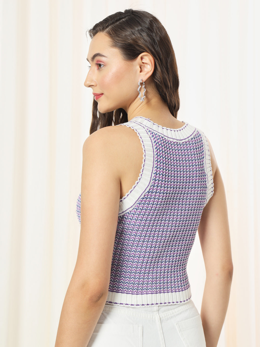 TANDUL  Casual Sleeveless Printed Women Multicolor Top