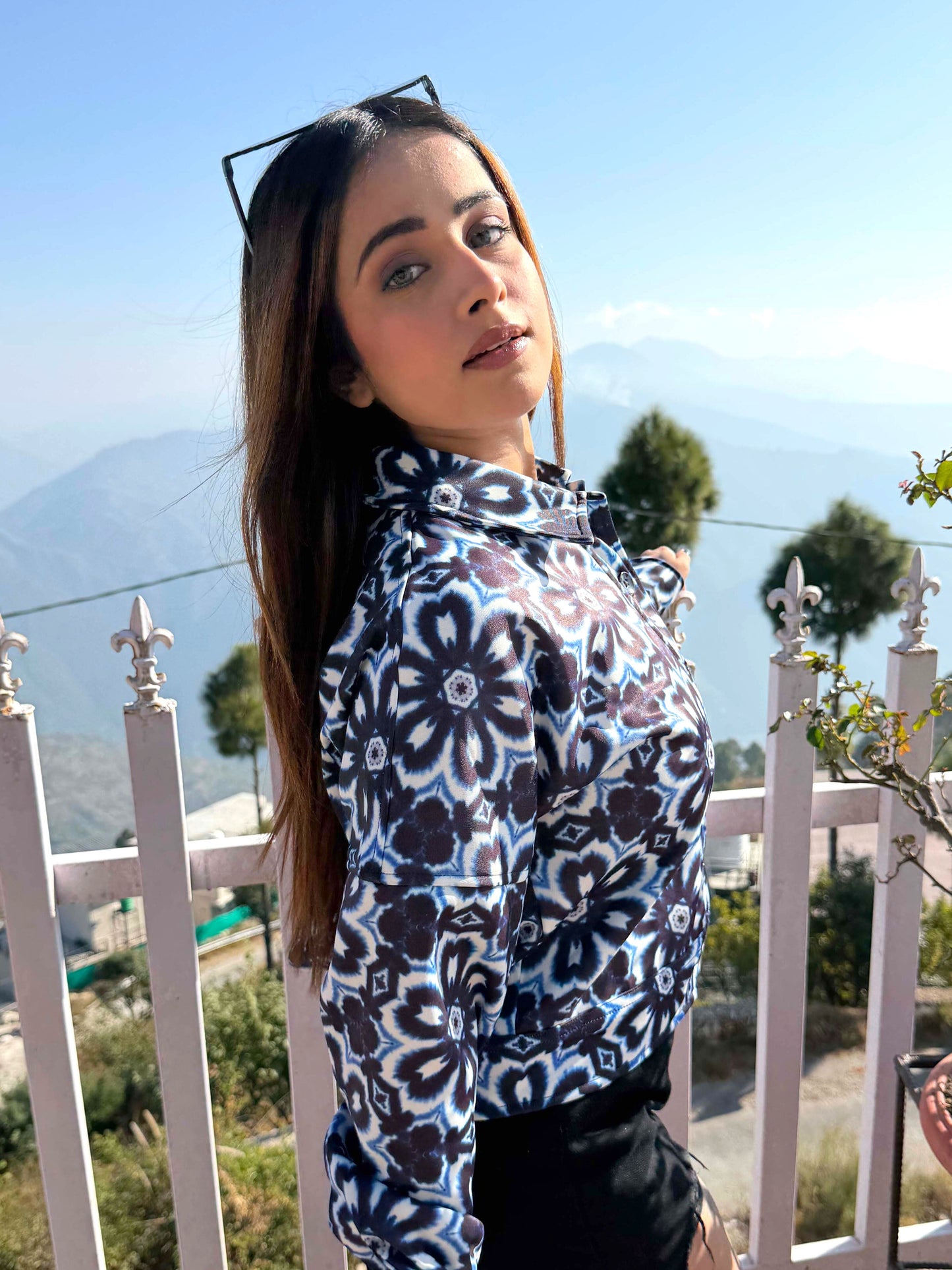 TANDUL Women Blue Floral Jacket