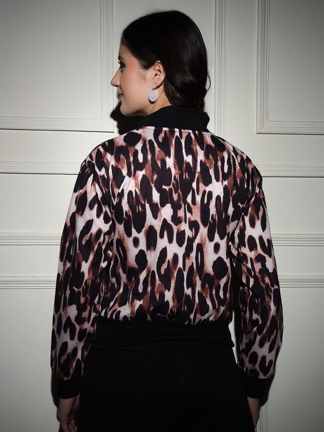 TANDUL  Women Full Sleeve Animal Print Sweatshirt