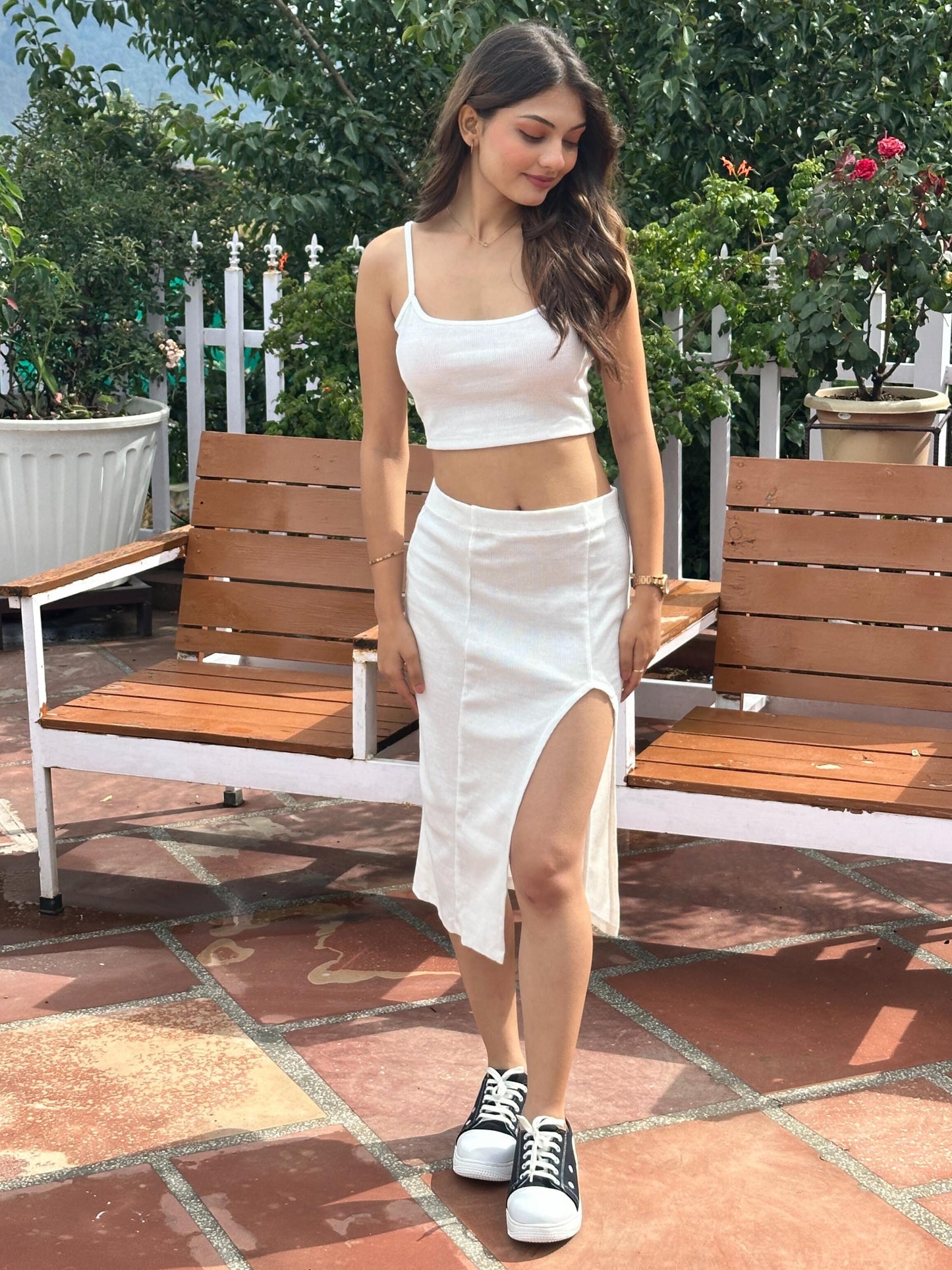 TANDUL  Women Bodycon White Dress