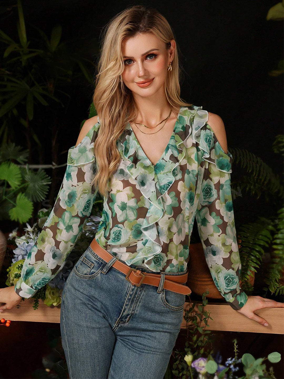 TANDUL  Casual Regular Sleeves Printed Women Multicolor Top