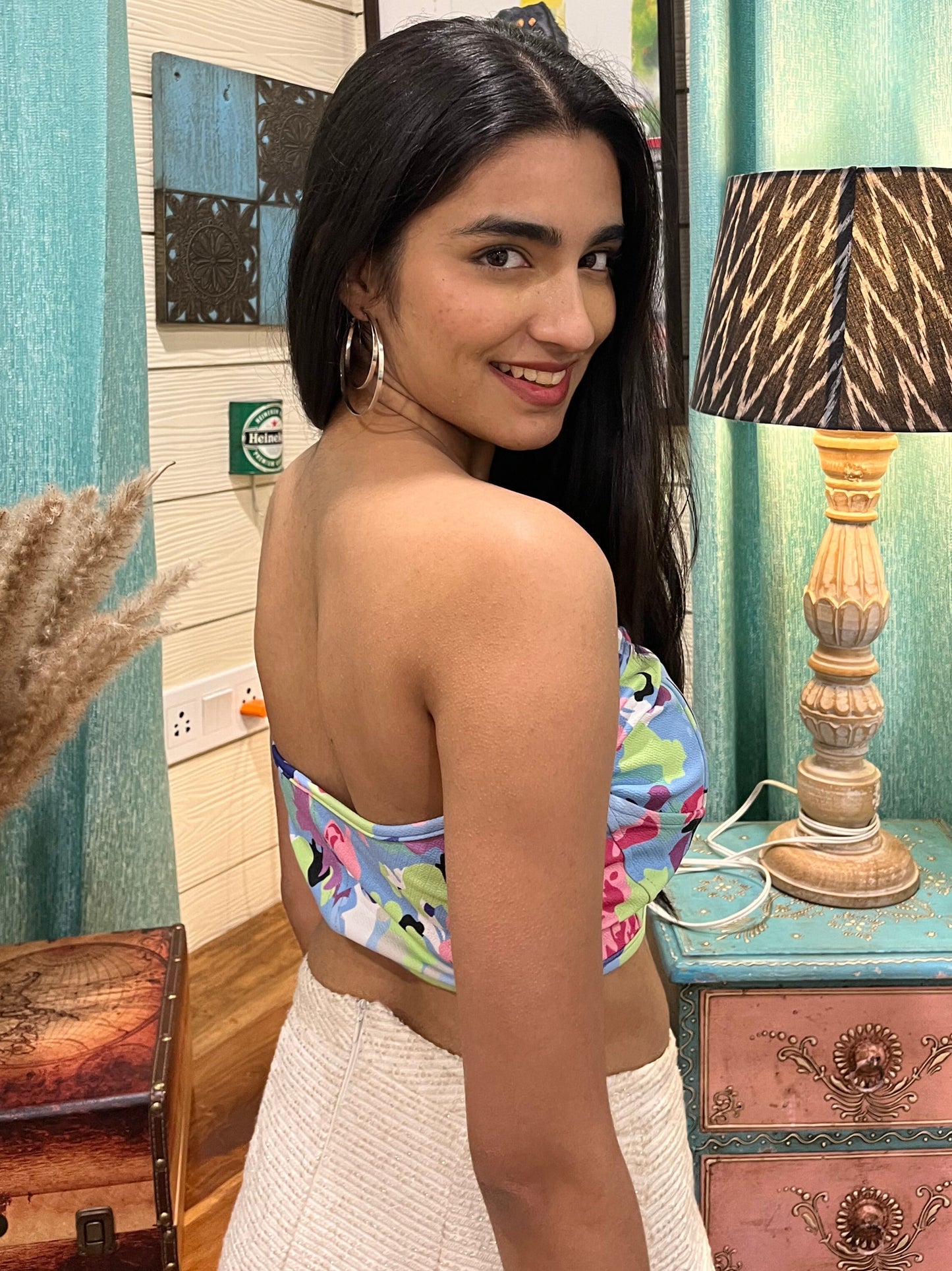 TANDUL Casual Sleeveless Printed Women Multicolor Top