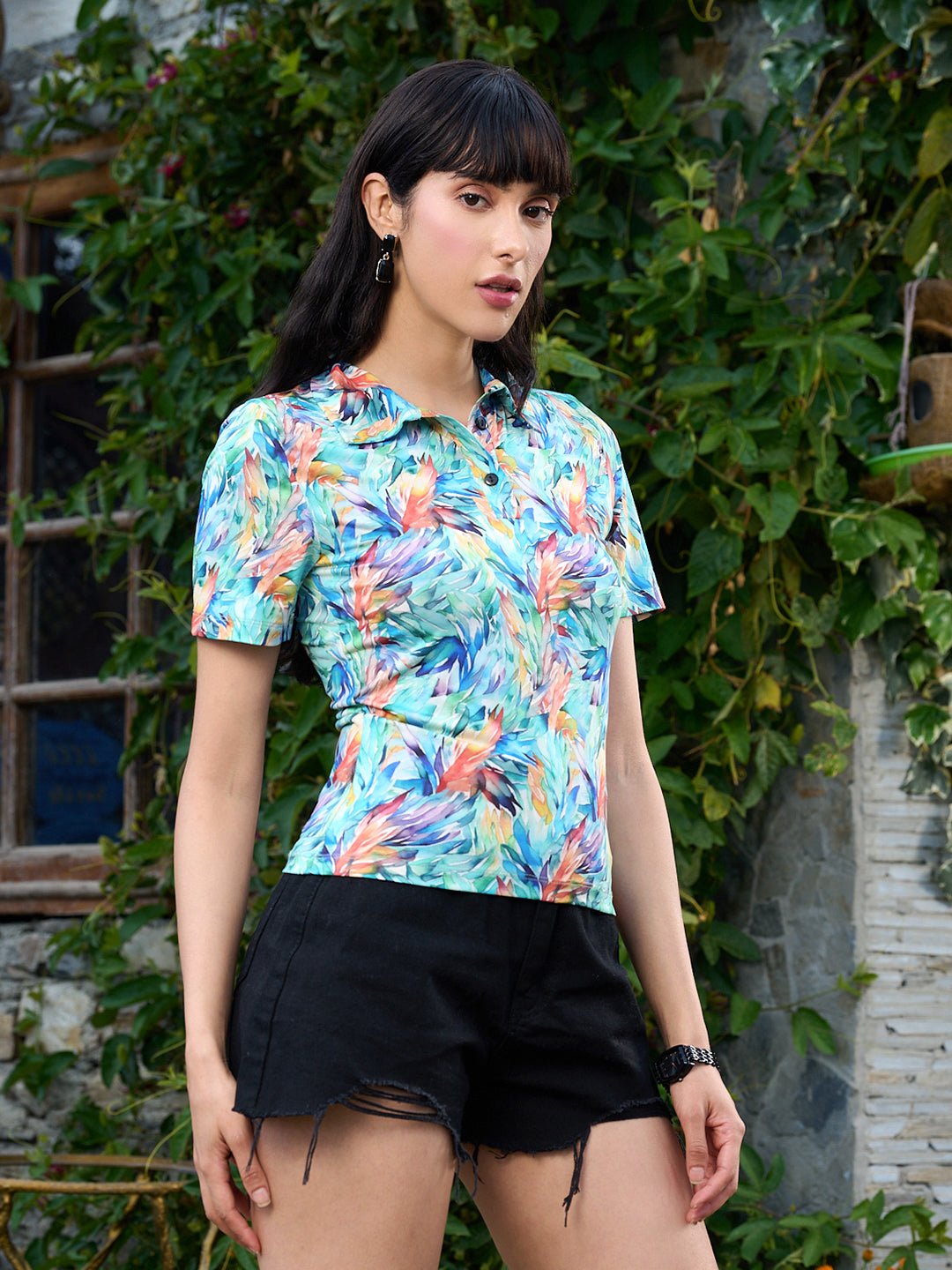 TANDUL Women Multicolor Printed T-shirt