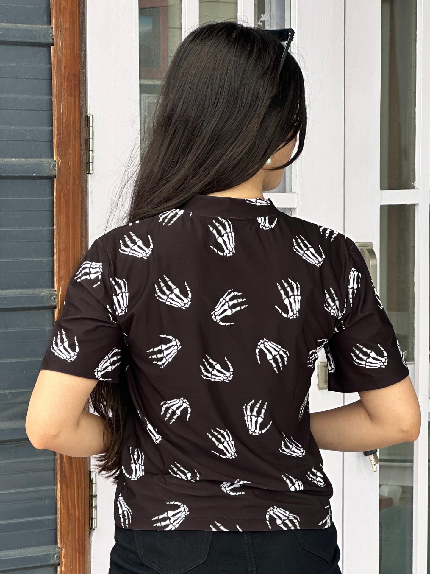 TANDUL Women Black Printed T-shirt