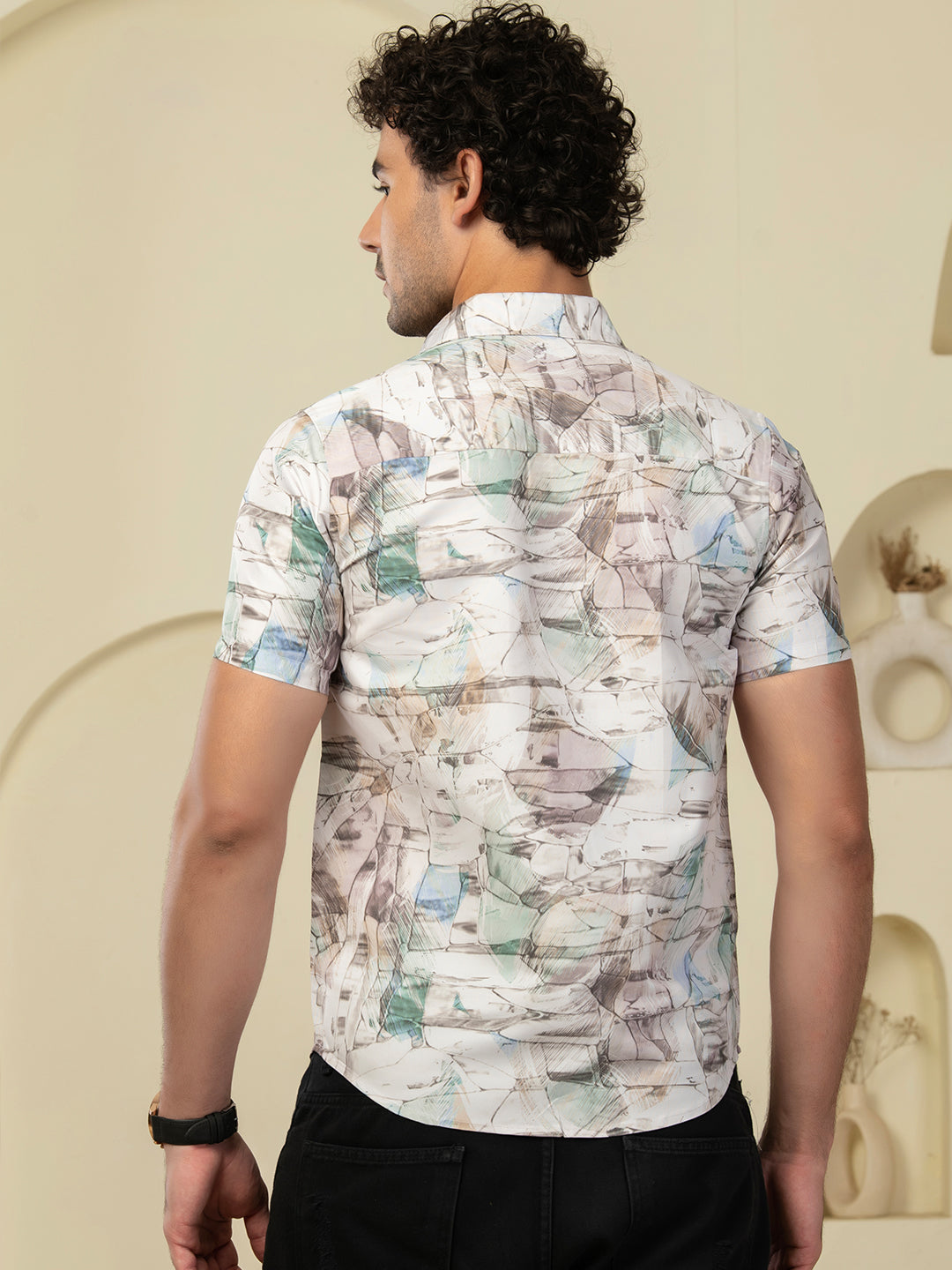 TANDUL Men Printed Casual Multicolor Shirt