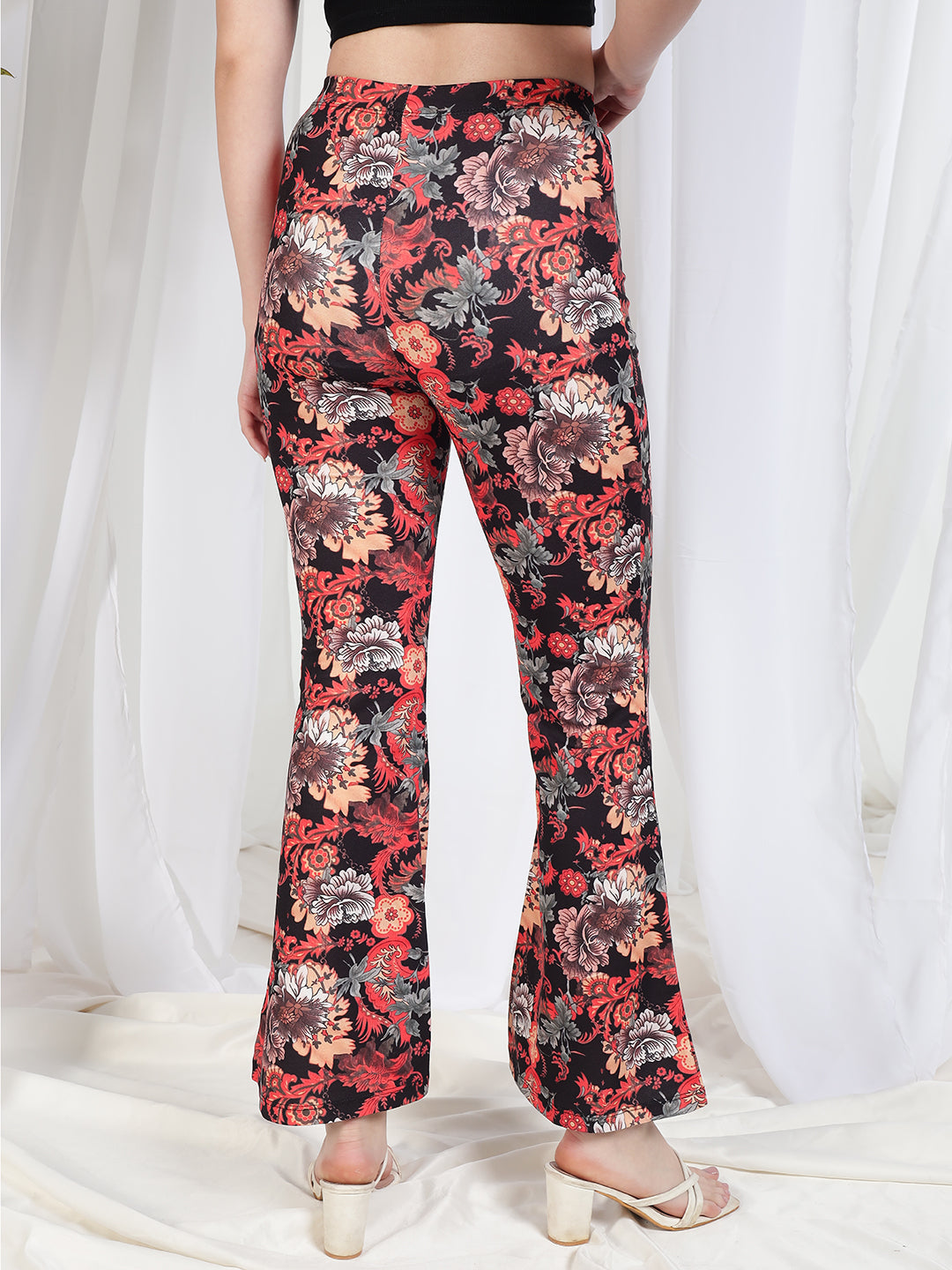 TANDUL Women Regular Fit Multicolor Floral Trouser