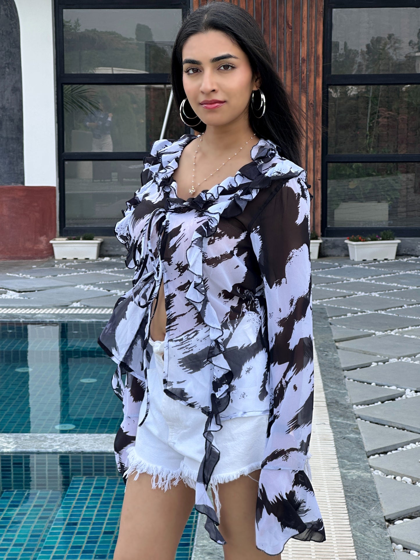 TANDUL Women Multicolor Georgette Top