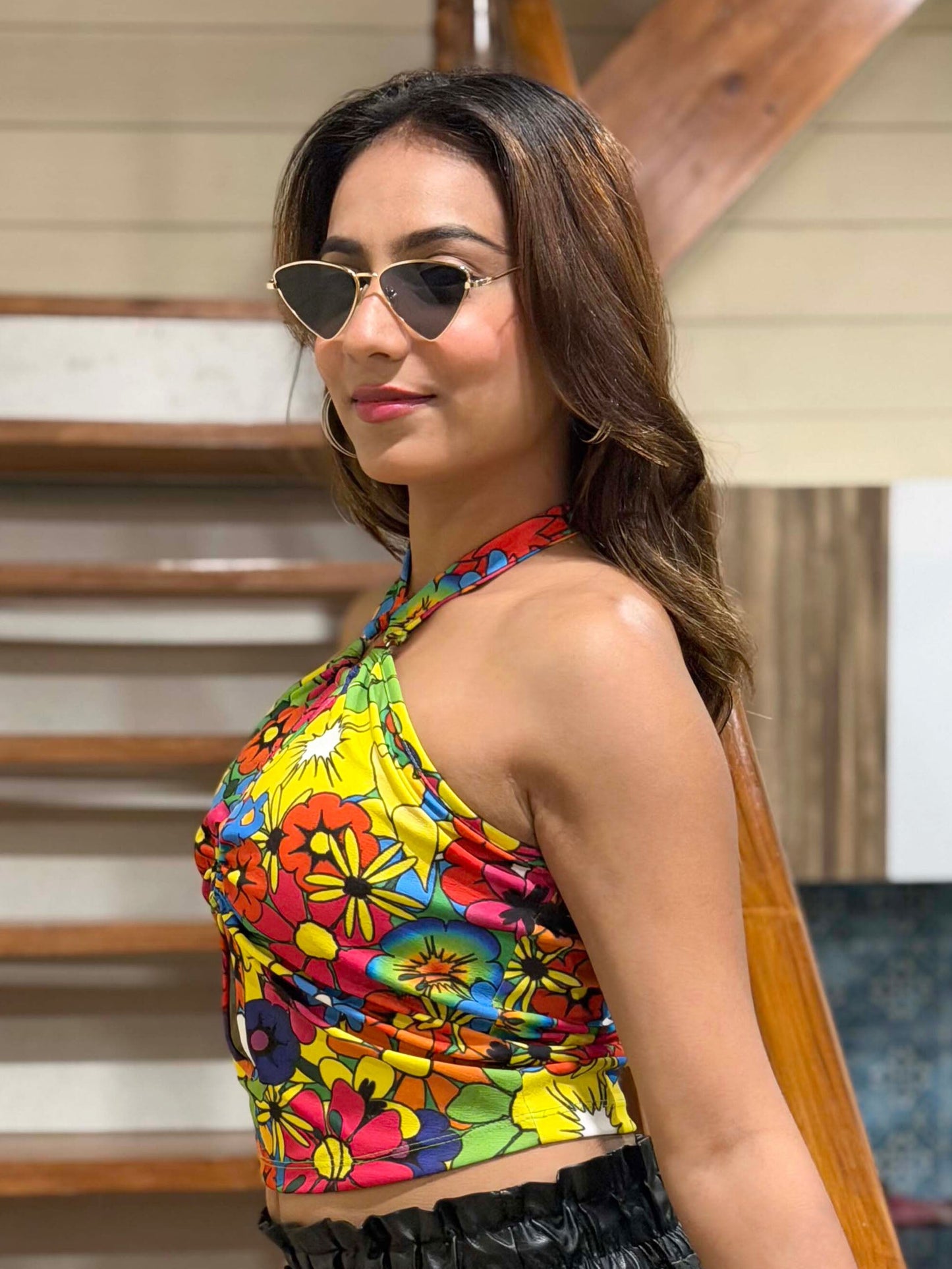 TANDUL Women Multicolor Floral Printed Top