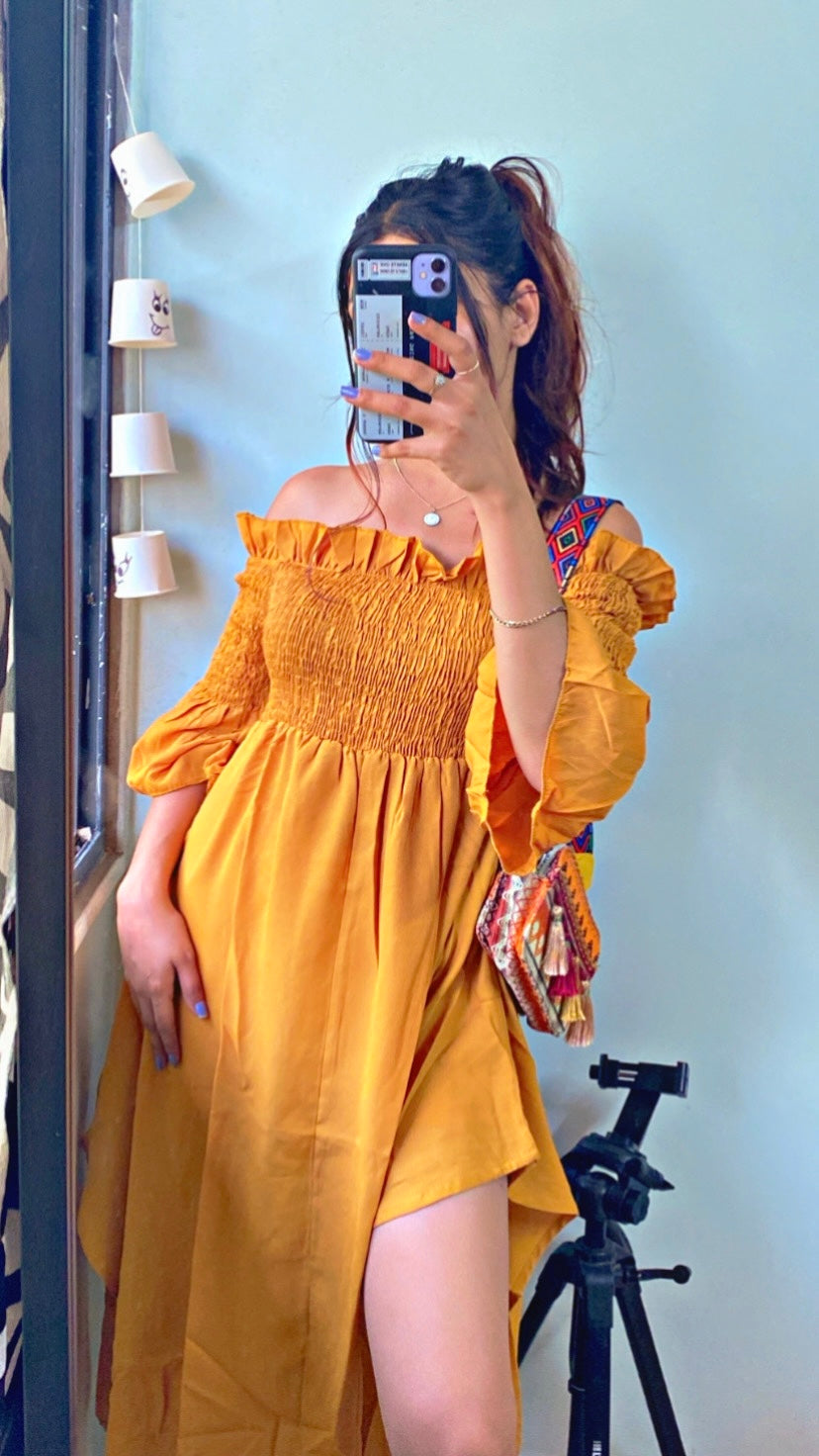 Women Maxi Yellow Dress