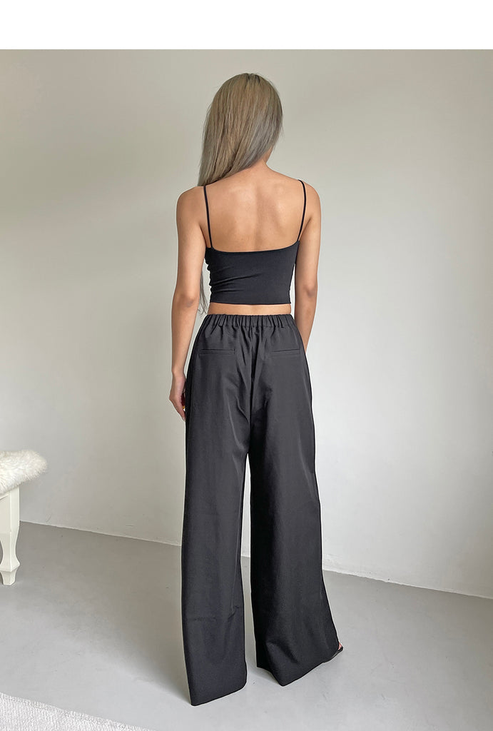 TANDUL Casual Sleeveless Solid Women Black Top