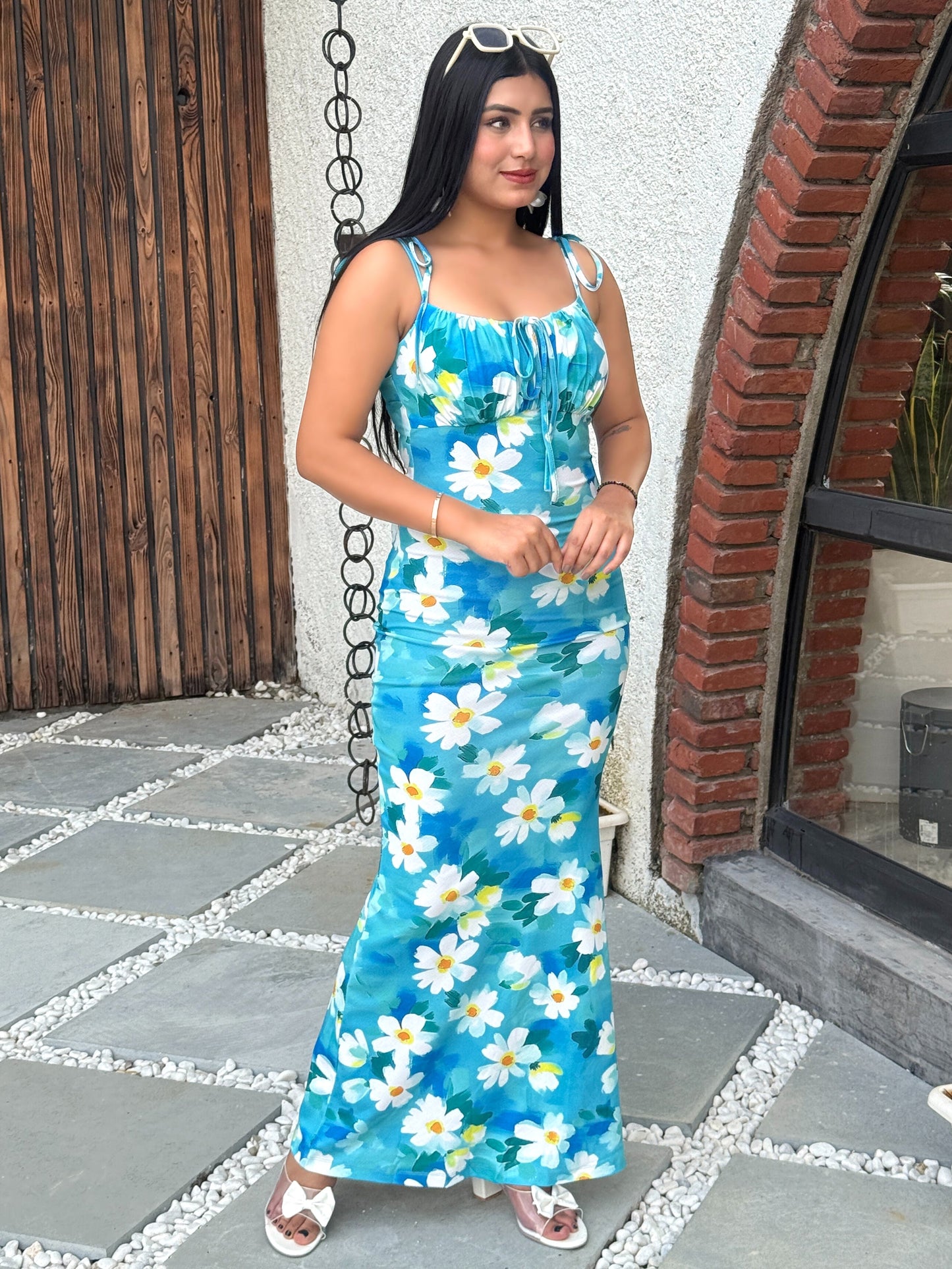 TANDUL Women White Flower Printed Dress