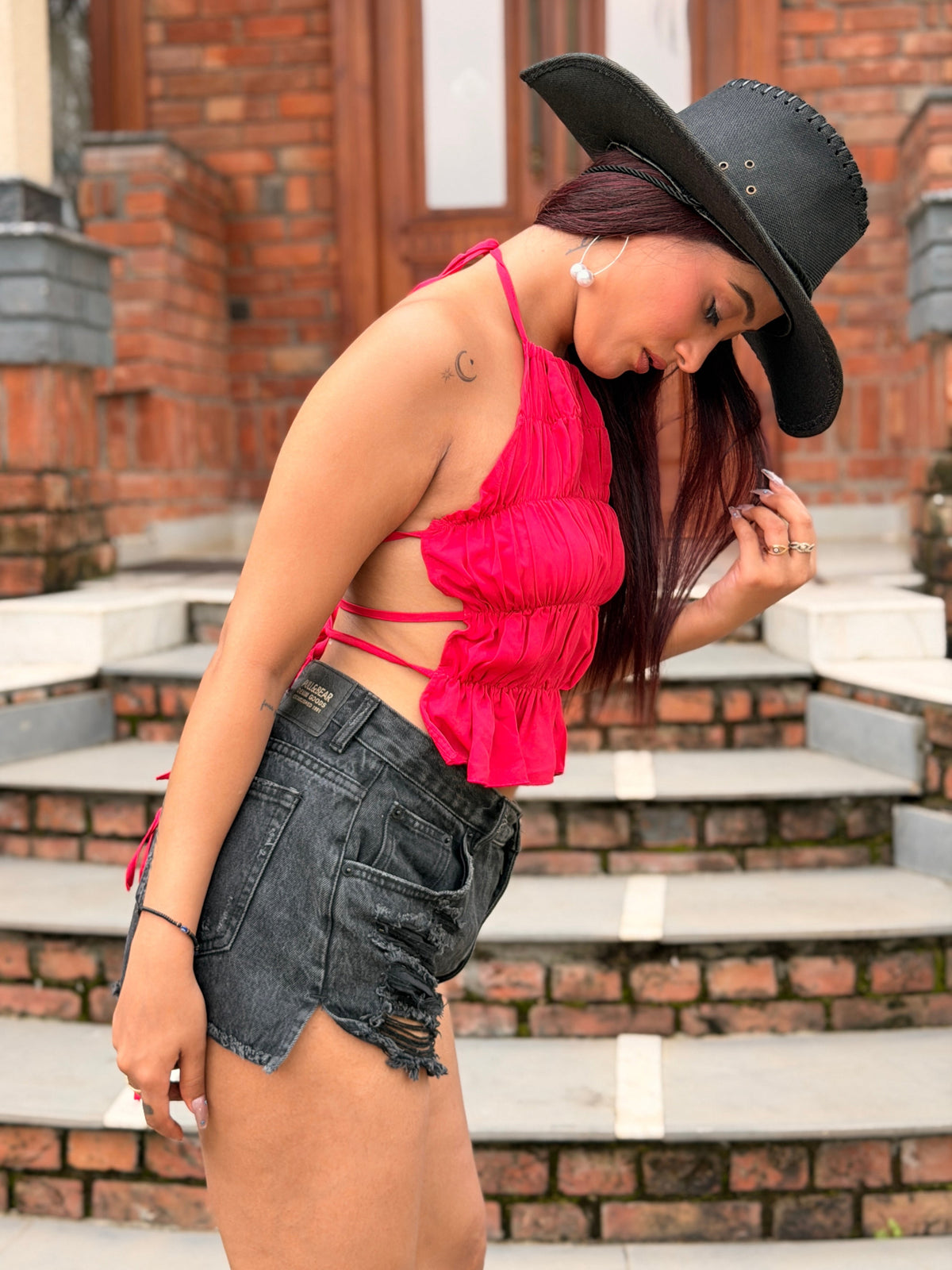 TANDUL Women Stunning Fuchsia Pink Top
