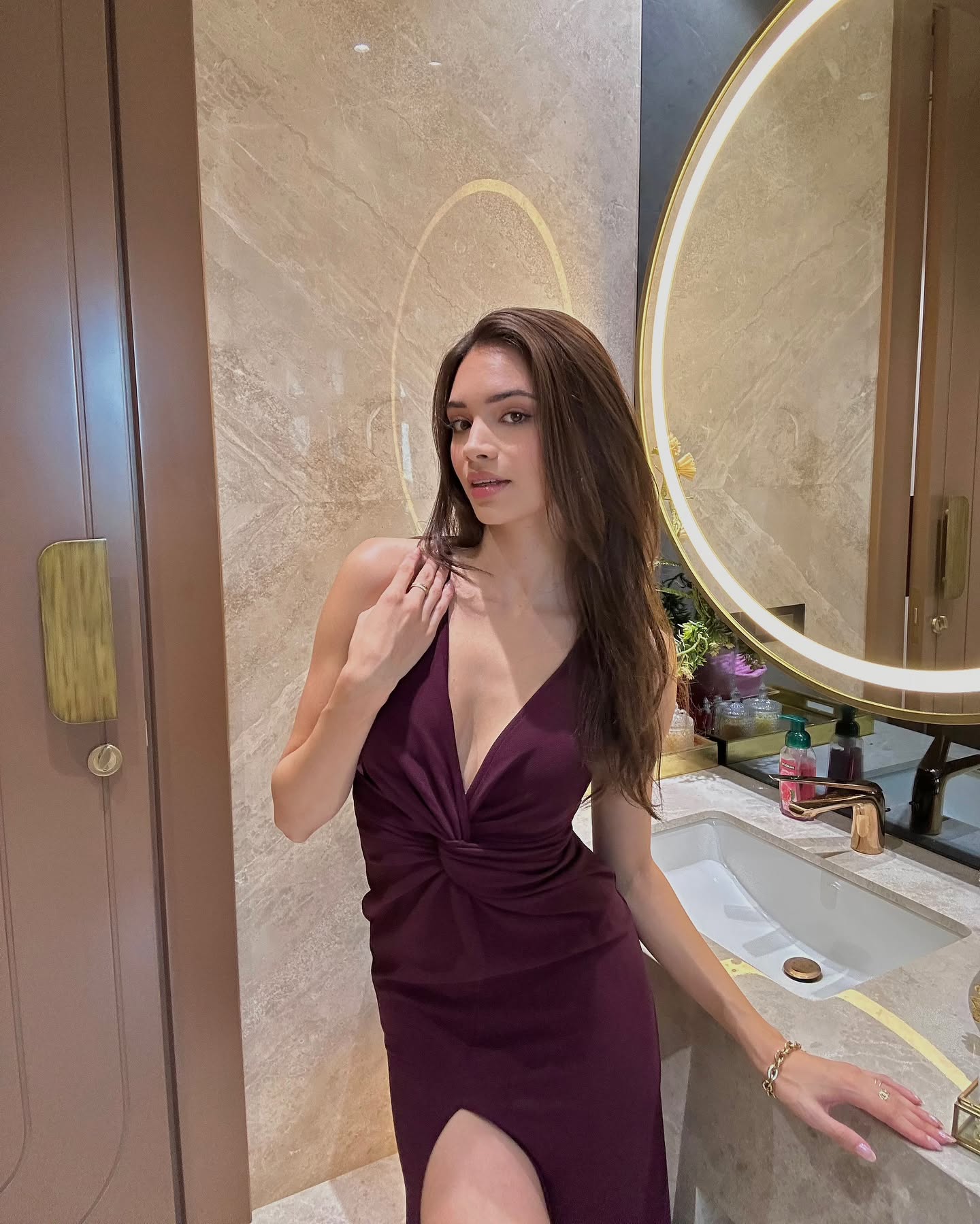 TANDUL  Women Fit and Flare Purple Dress