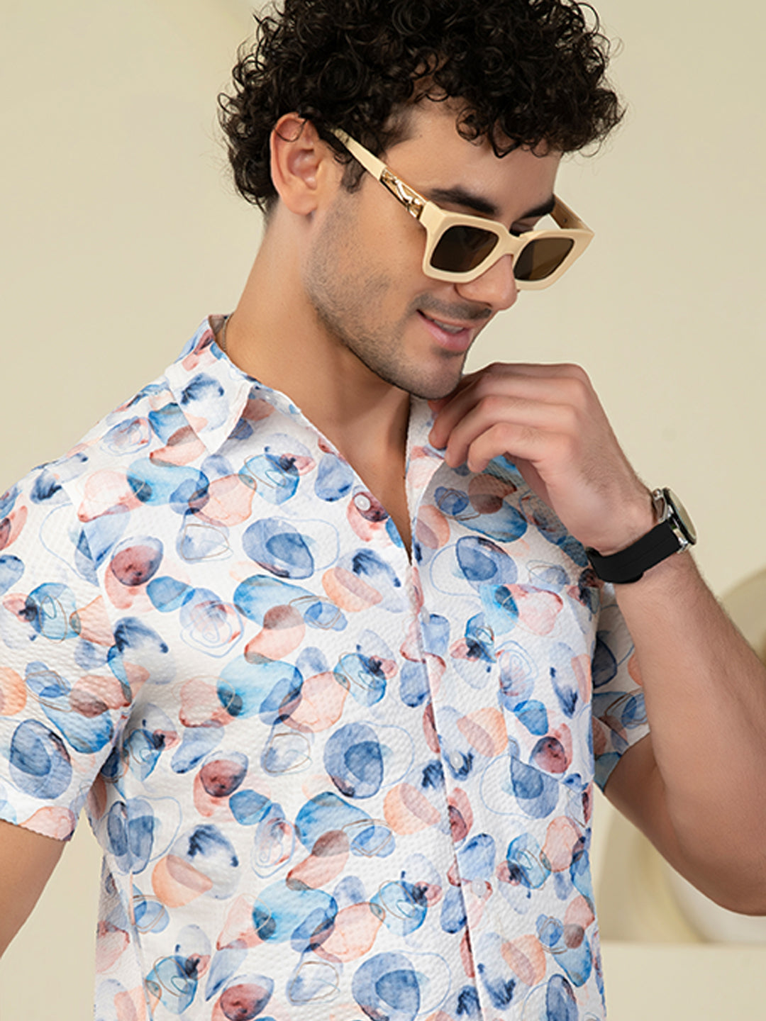 TANDUL Men Printed Casual Multicolor Shirt