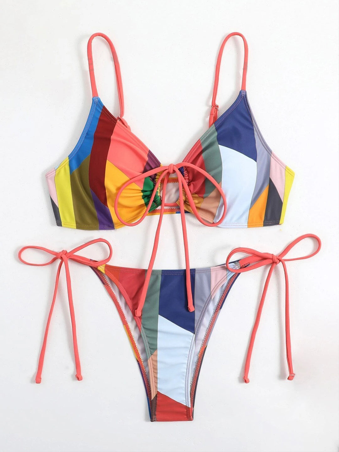 ELTIRE Multi Color Printed Lingerie Set