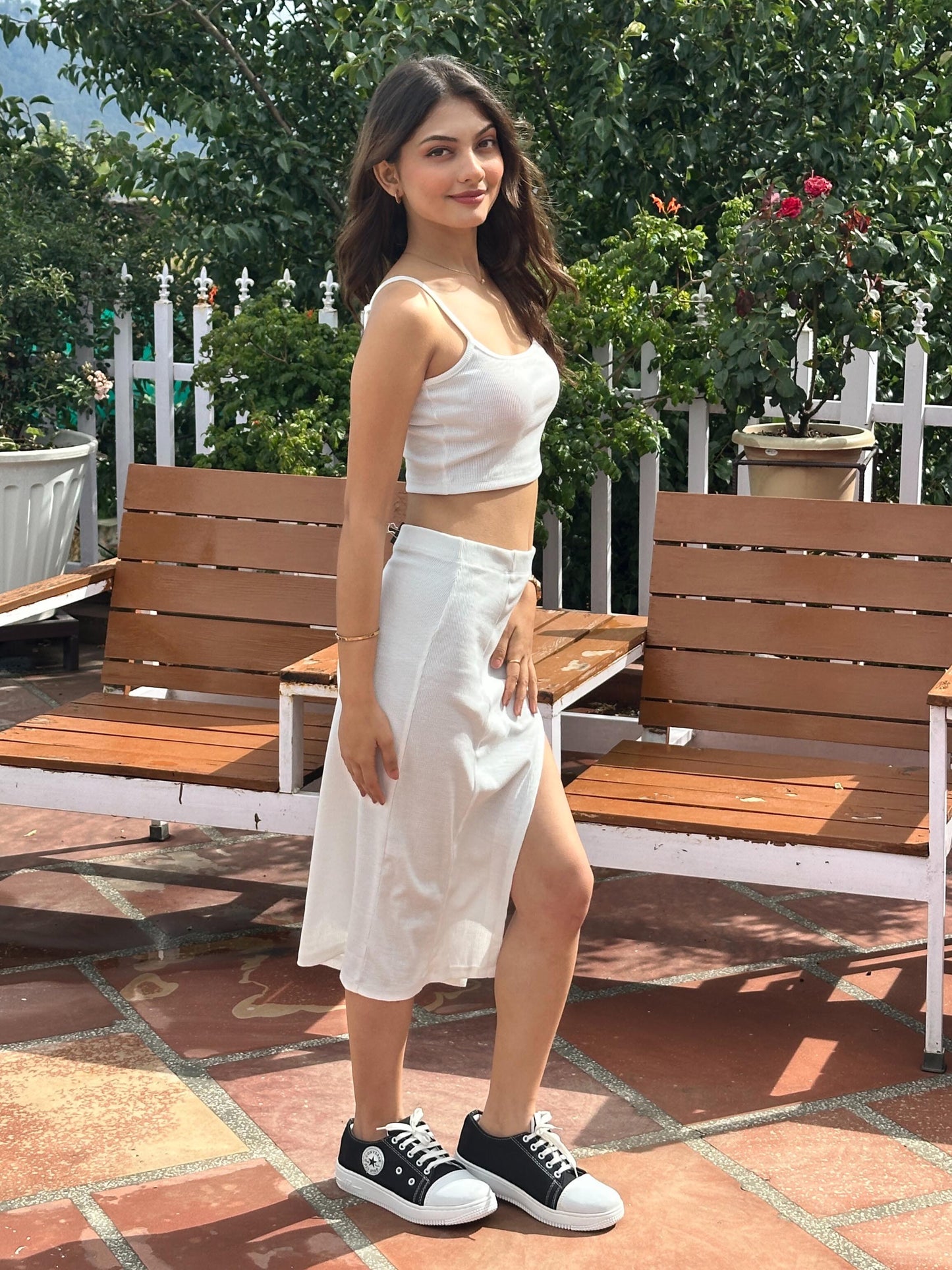 TANDUL  Women Bodycon White Dress