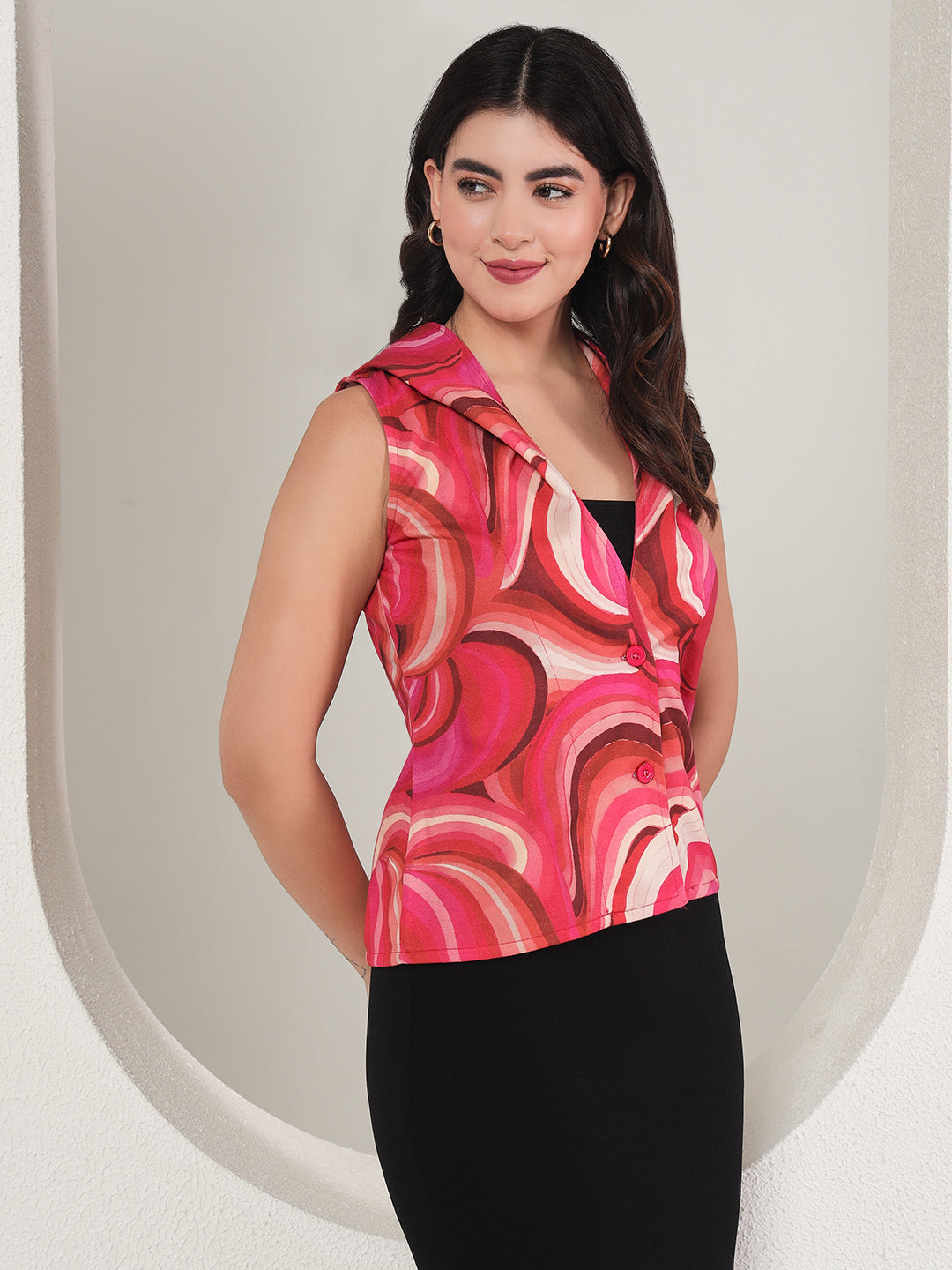 TANDUL  Polyester Printed Coat For Women