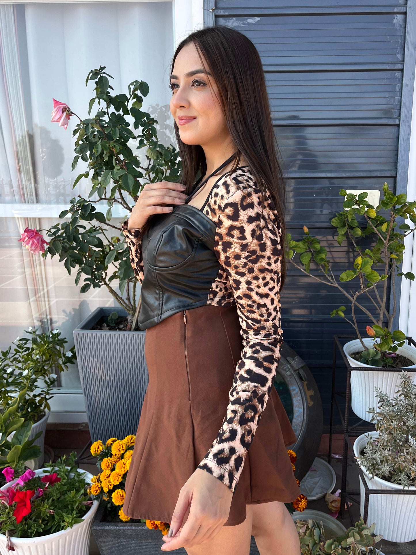 TANDUL Women Stunning Animal Printed Top