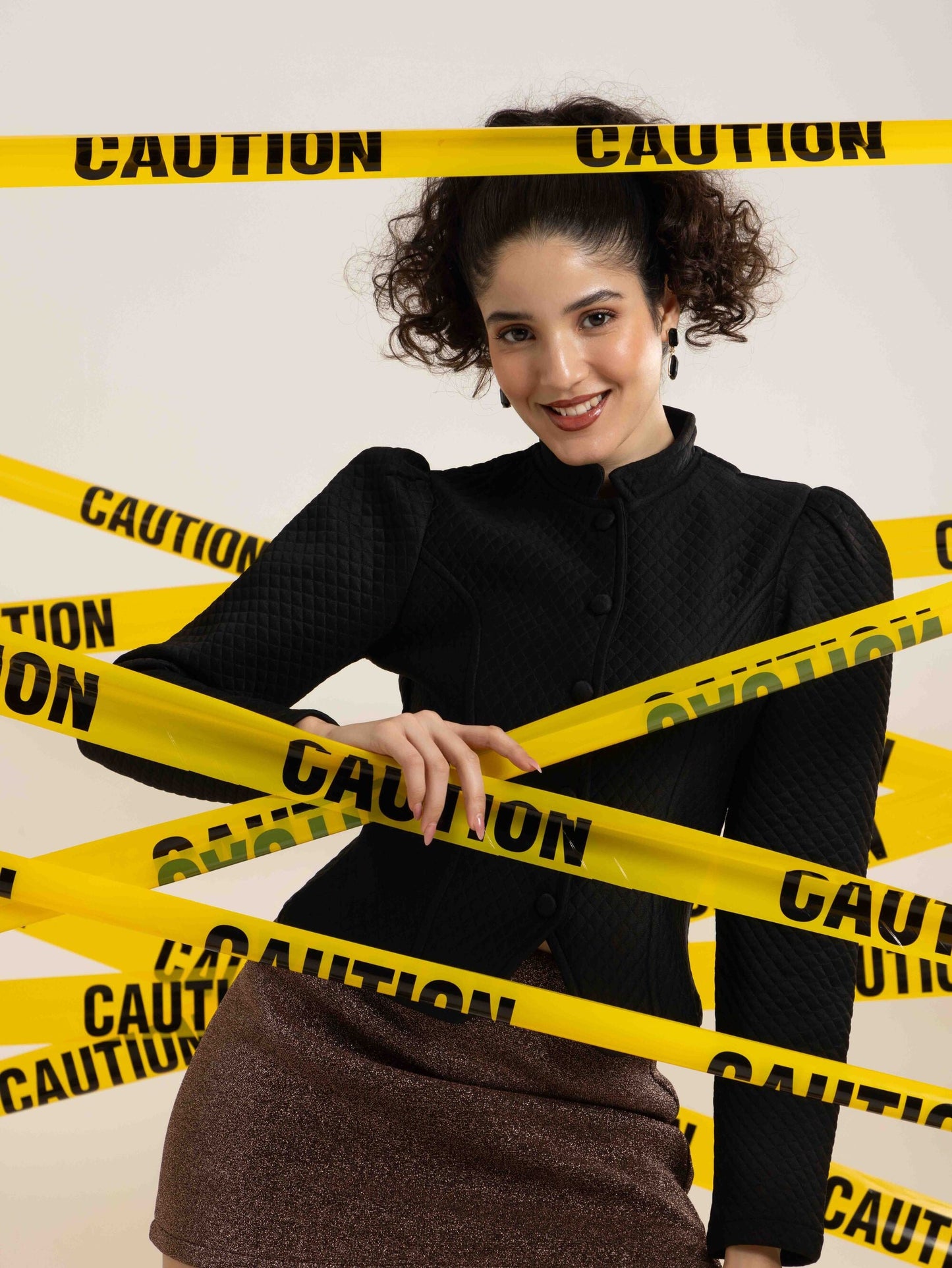 TANDUL Women Sleek Black Jacket