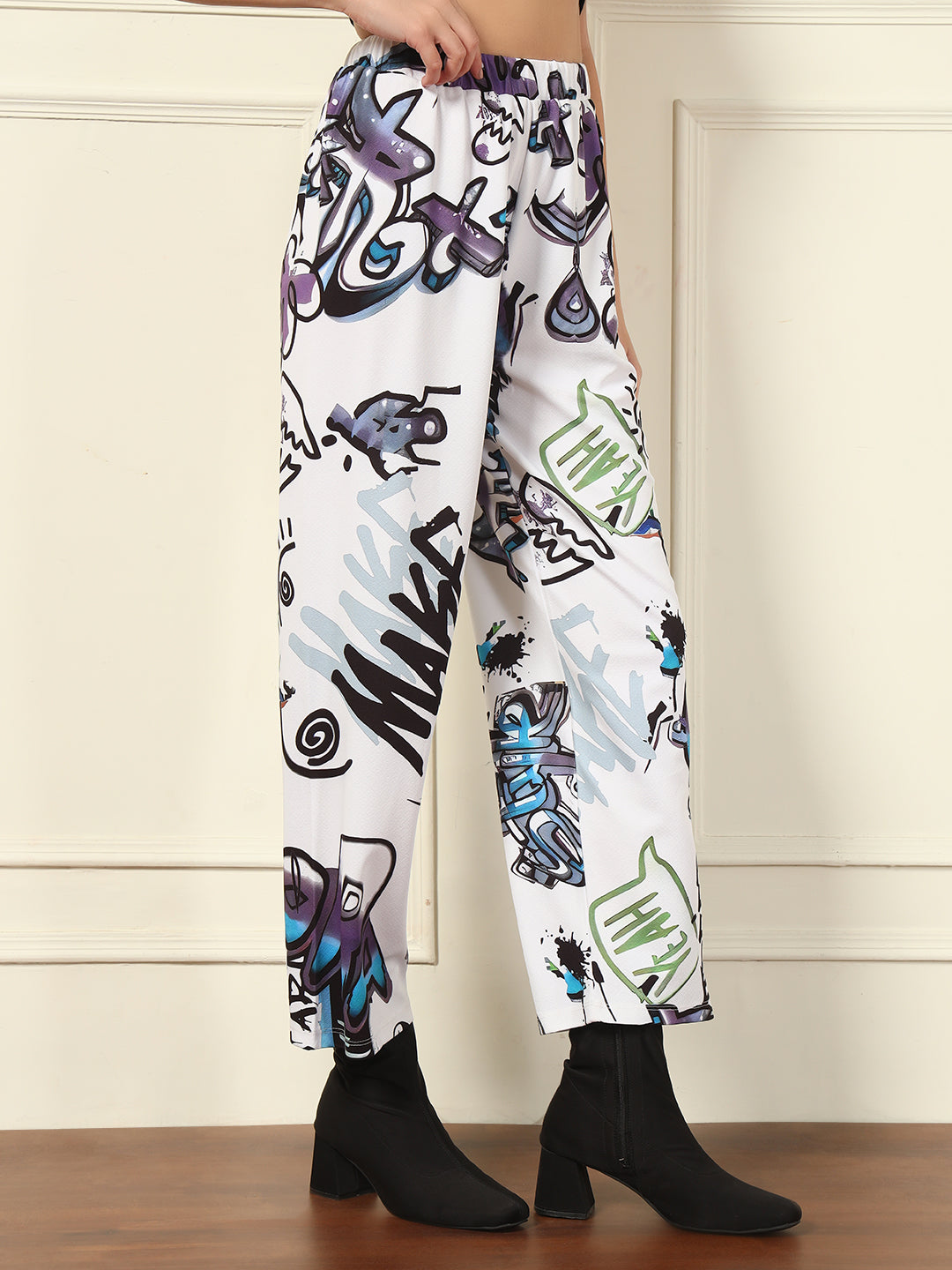 TANDUL Women Straight Fit Printed Trouser