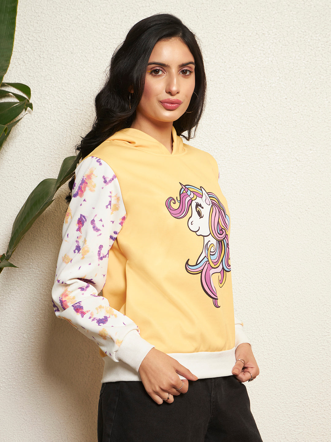 TANDUL Women Unicorn Printed Sweatshirt