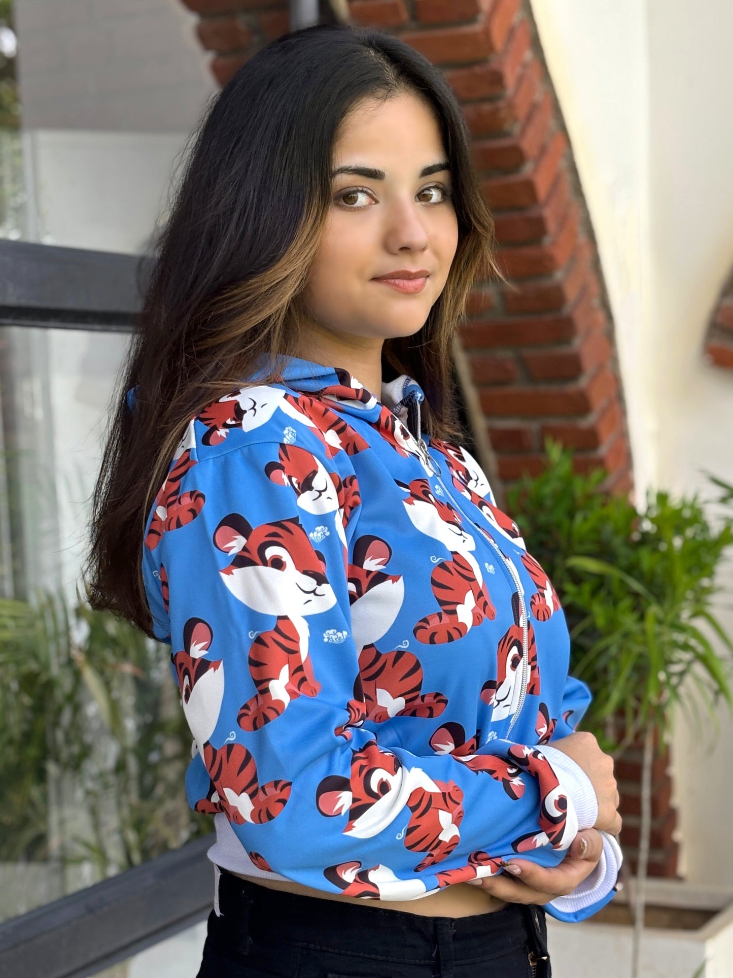 TANDUL Women Skyblue Printed Jacket