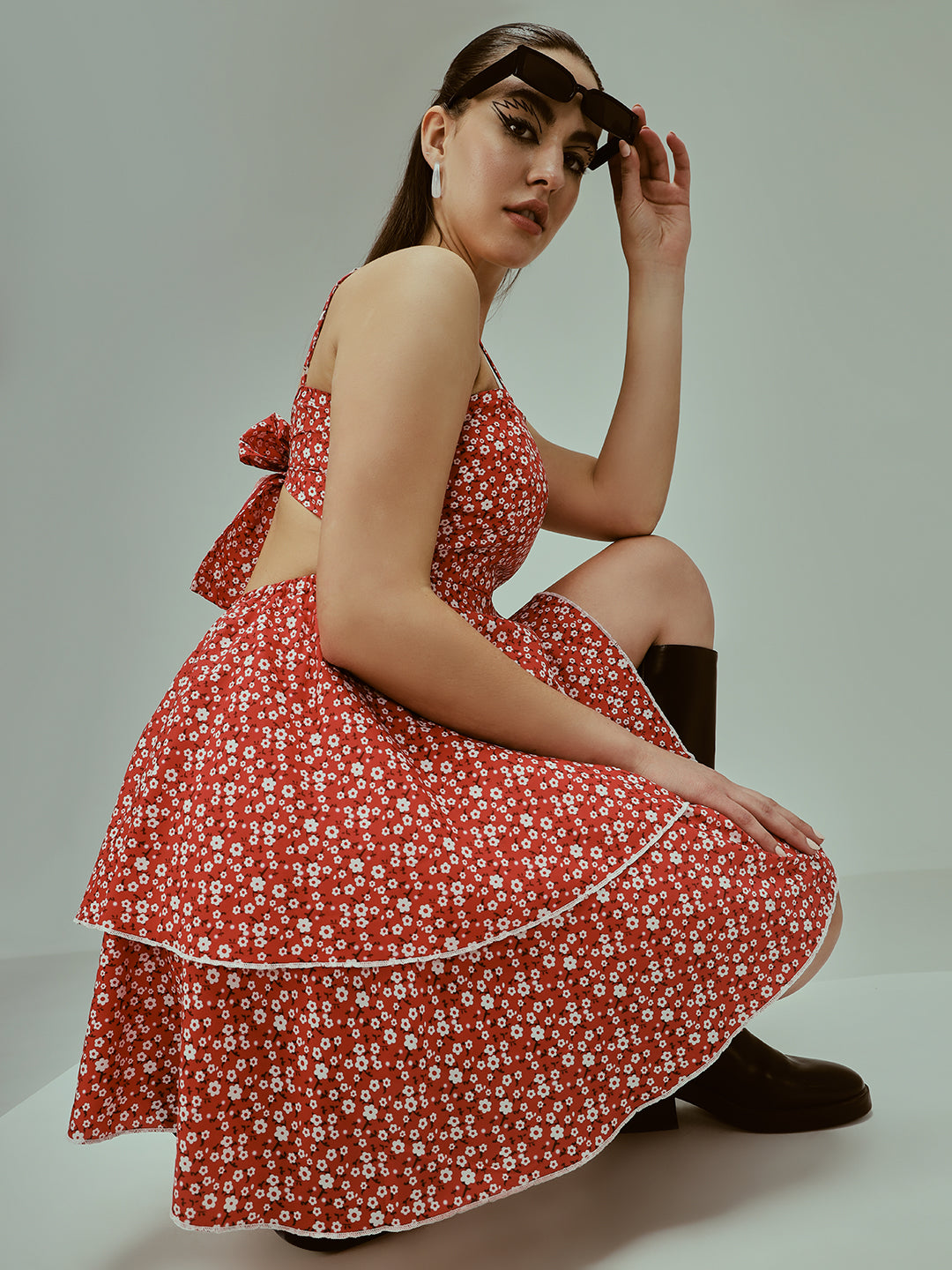 TANDUL Women Fit and Flare Multicolor Dress