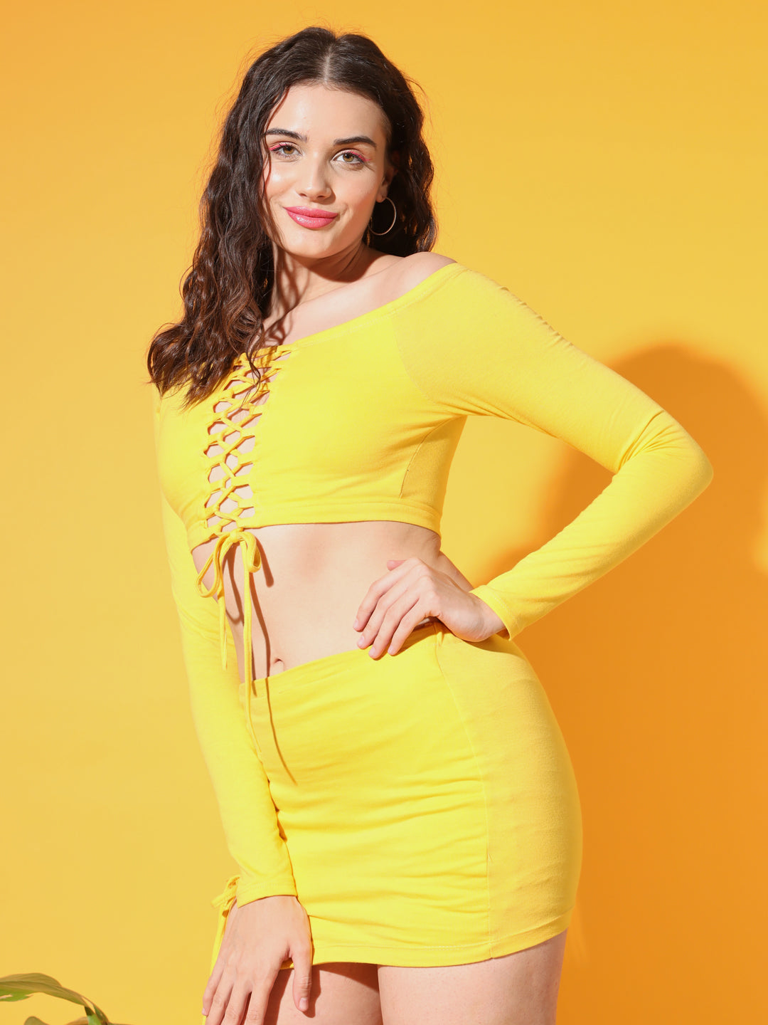 TANDUL  Women Bodycon Yellow Dress