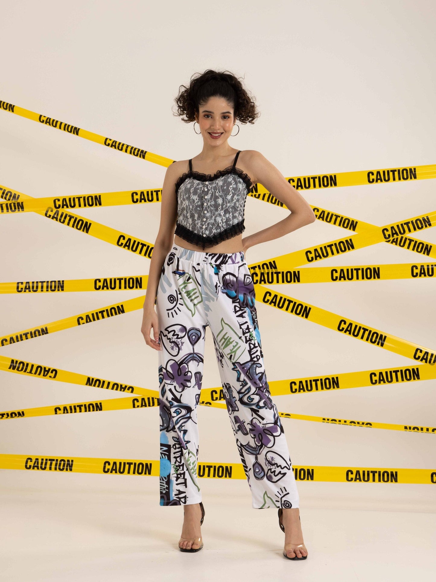 TANDUL Women Straight Fit Printed Trouser