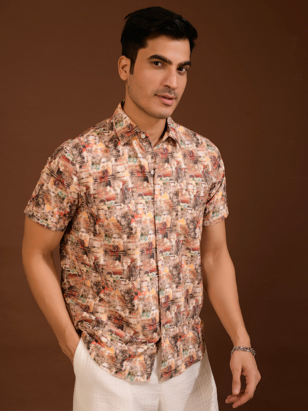 TANDUL  Men Regular Fit Printed Casual Shirt