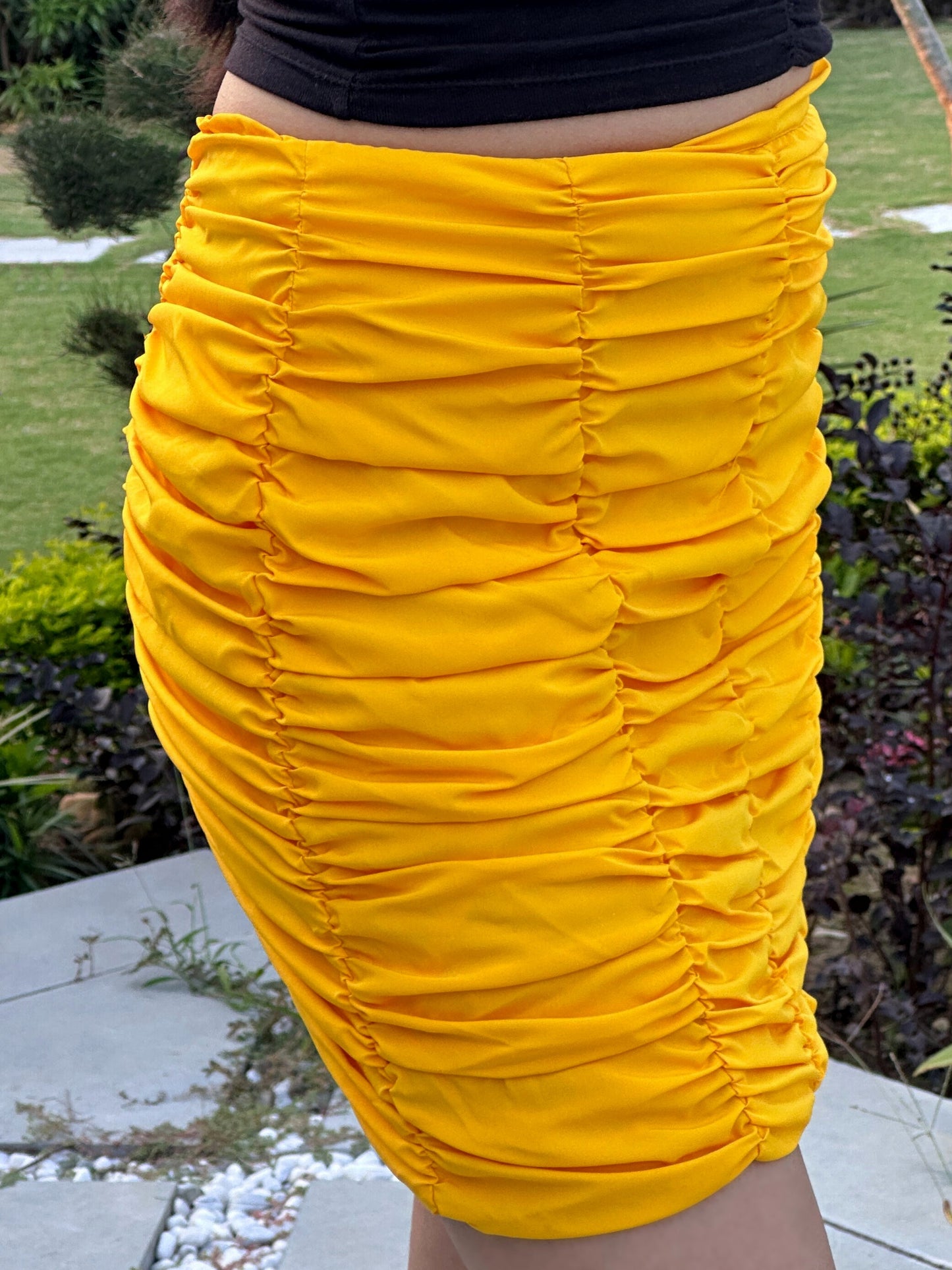 TANDUL Women Stunning Yellow Skirt