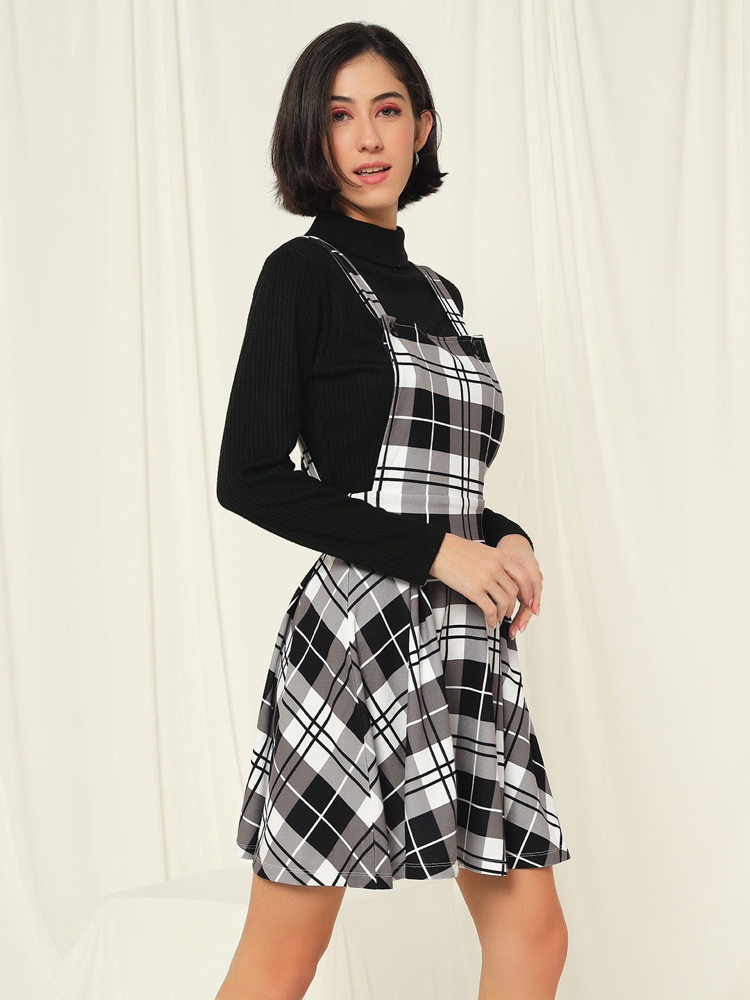 TANDUL  Women Black Dungaree
