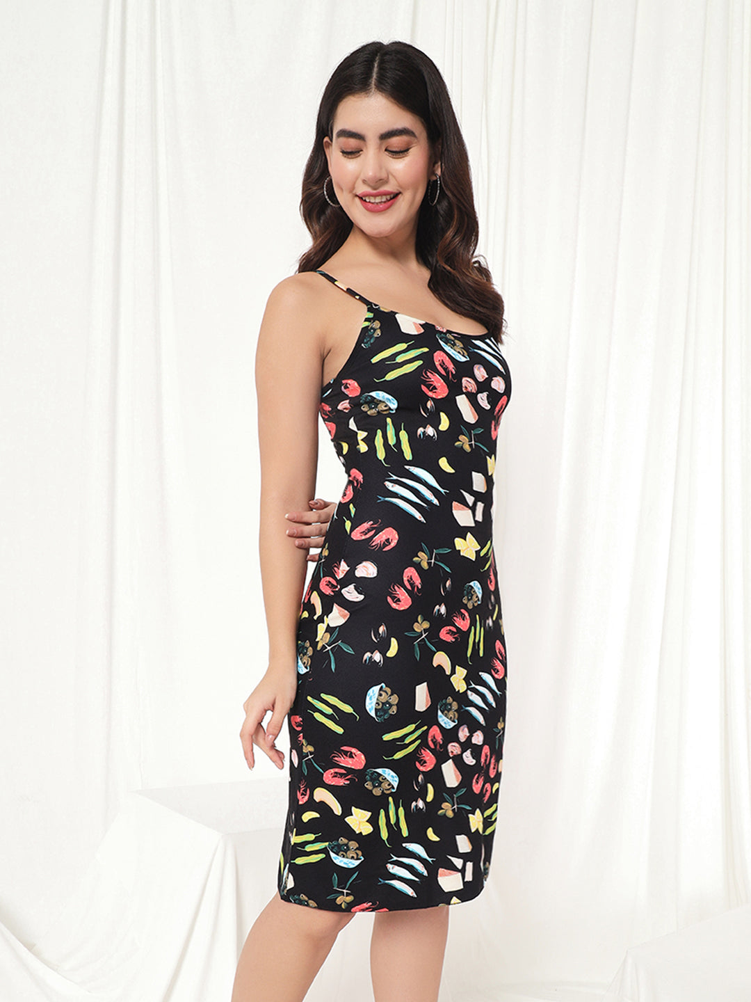 TANDUL  Women Bodycon Black Dress